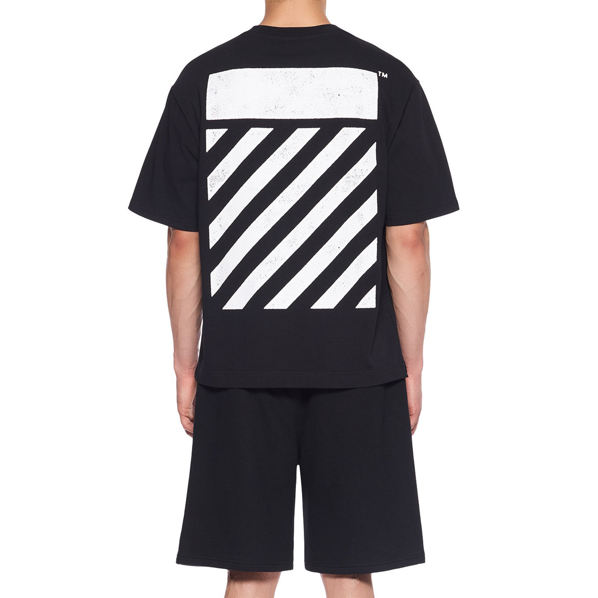 L/AB c/o Off-White™ Mens Diag Short Sleeve Tee