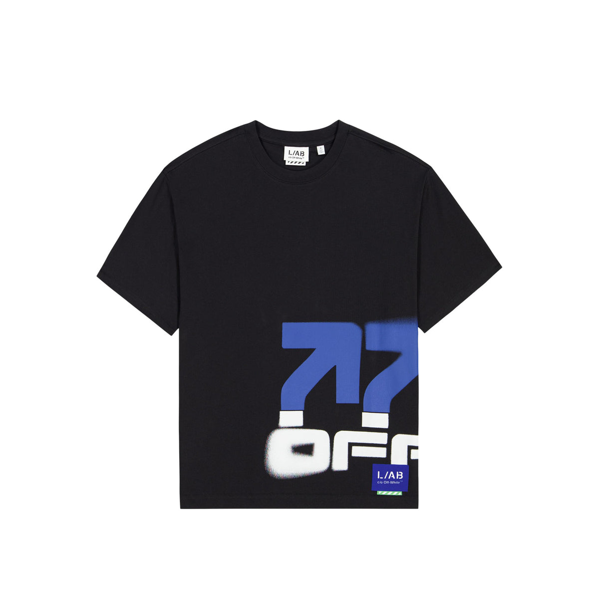 L/AB c/o Off-White™ Mens Off Stacked  Tee