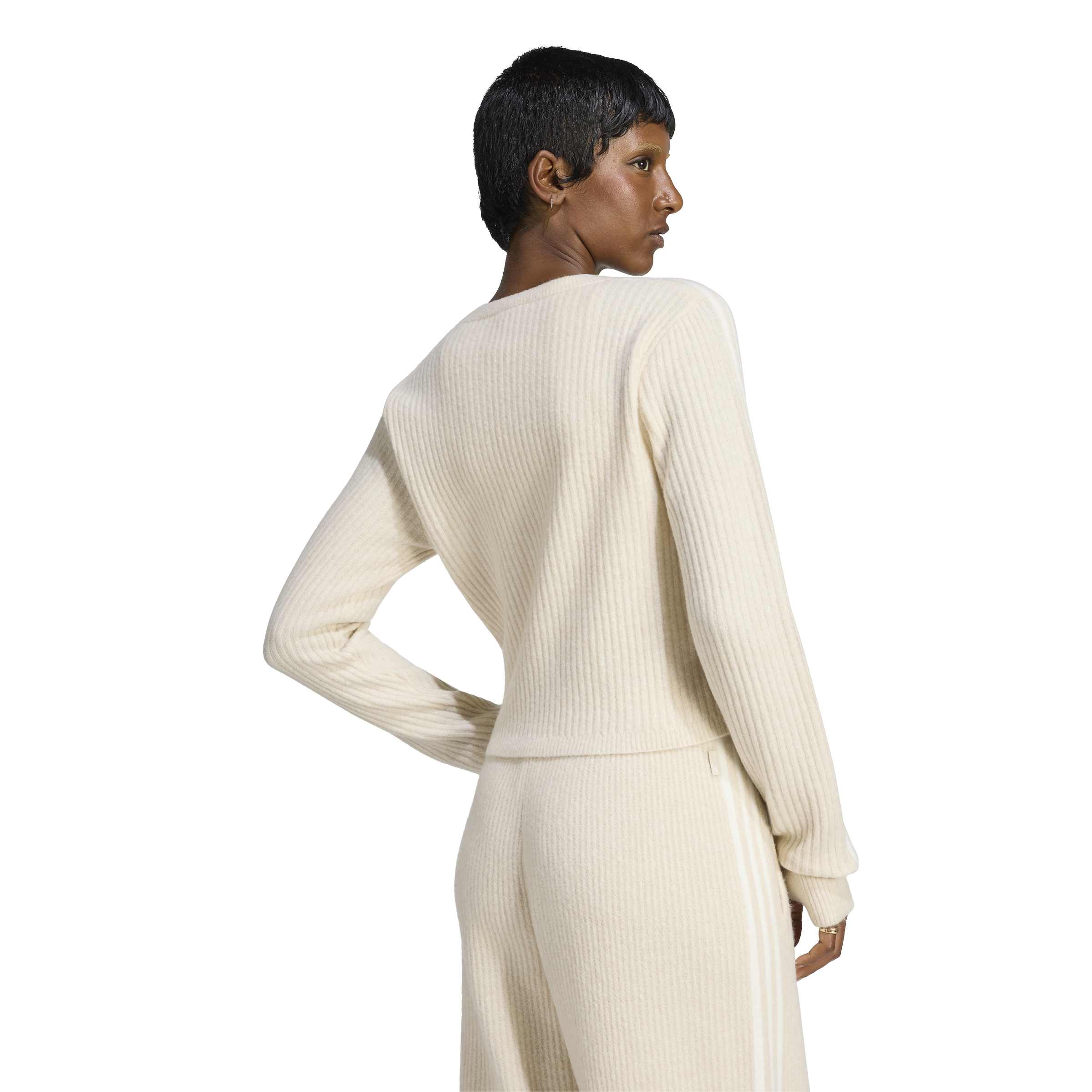 Adidas x Jennie Womens Knitted Wrap Around Cardigan