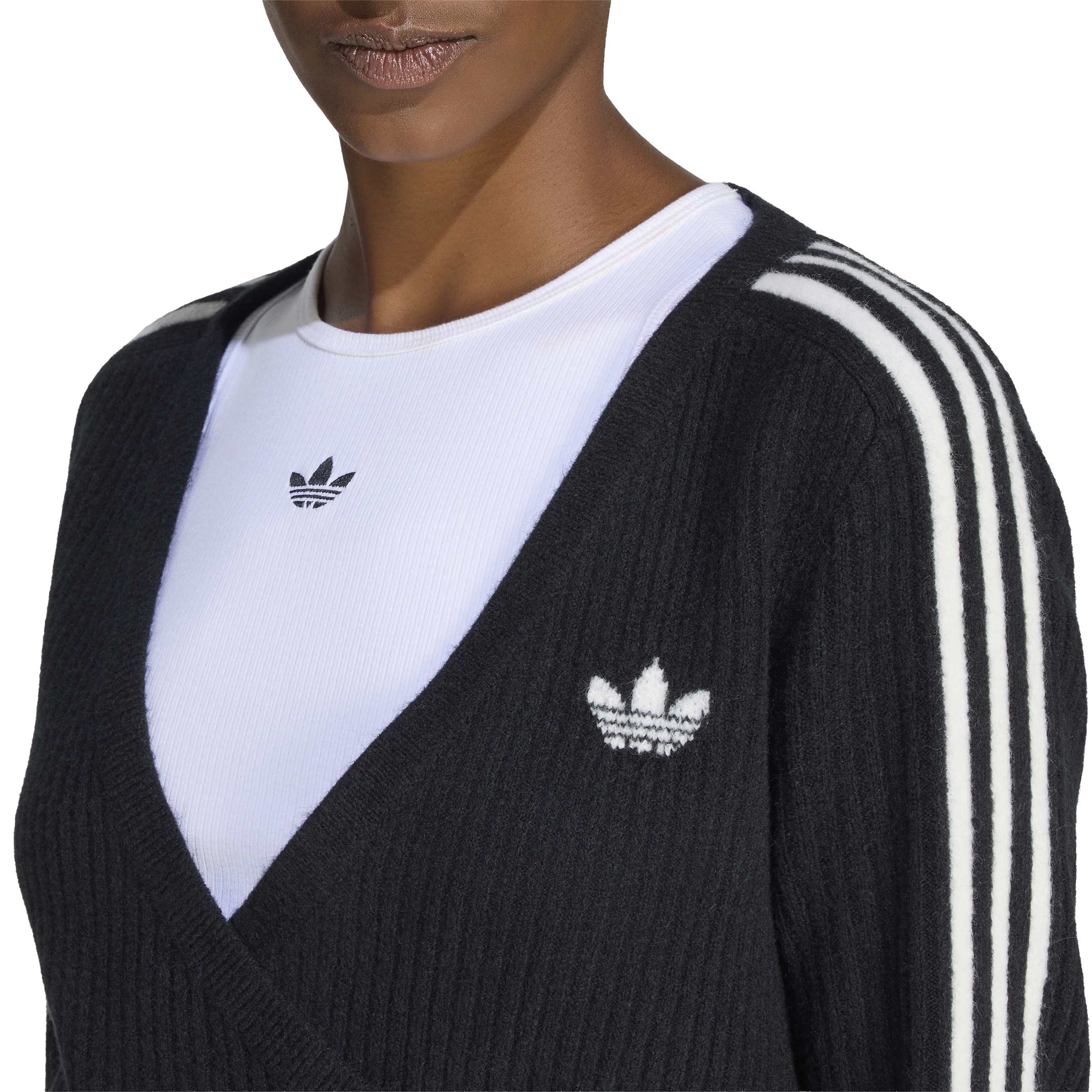 Adidas x Jennie Womens Knitted Wrap Around Cardigan