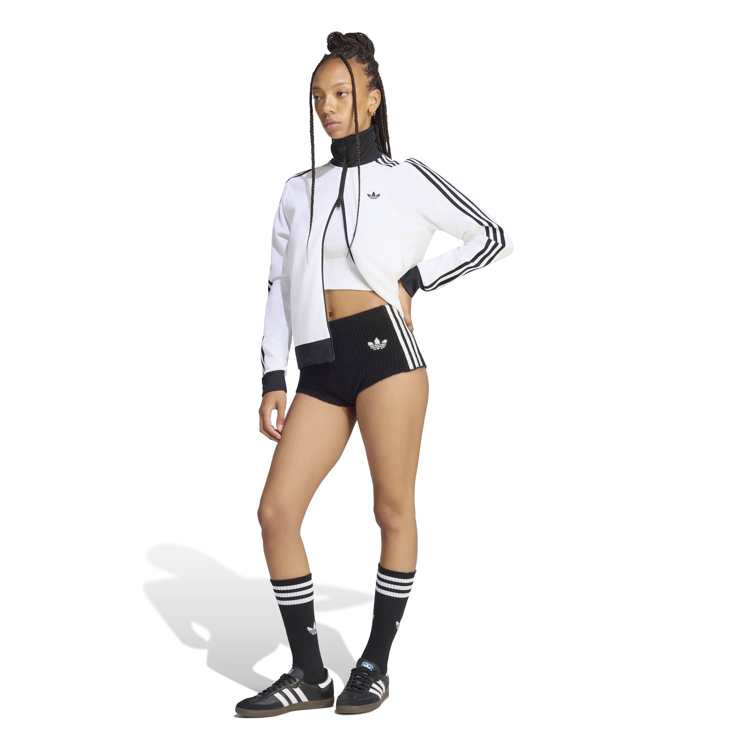 Adidas x Jennie Womens Knitted Short Shorts