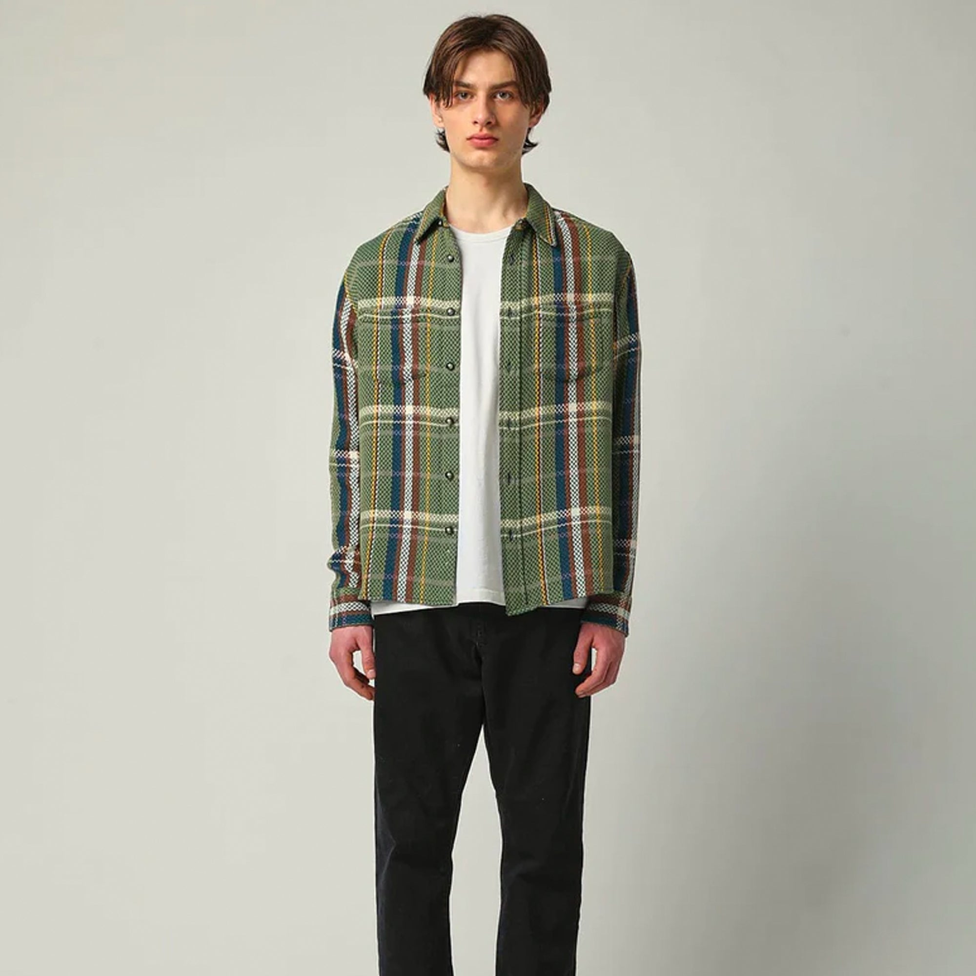 Corridor Mens Acid Plaid Cabin LS Shirt