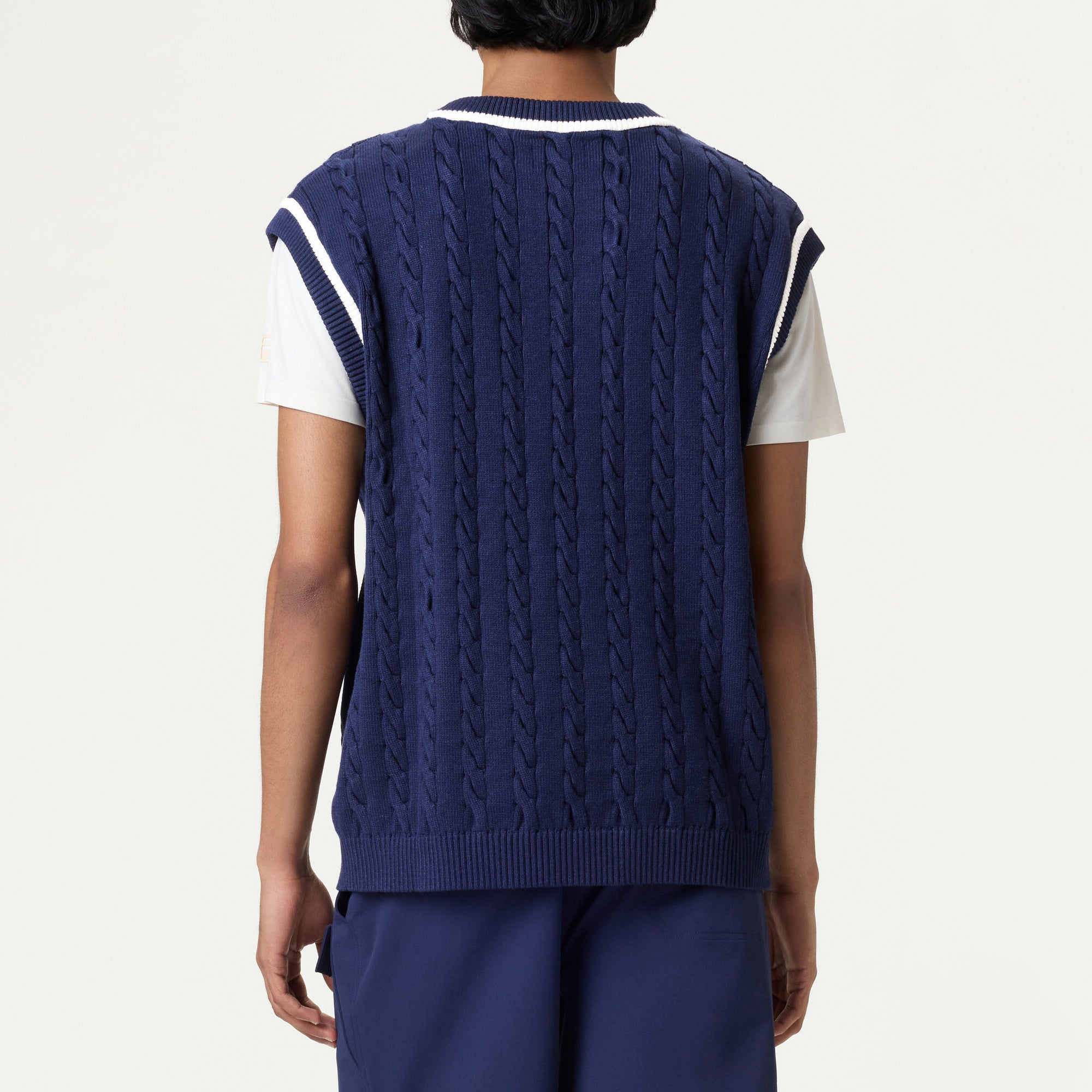 Fila Mens Baseline Cable Knit Vest