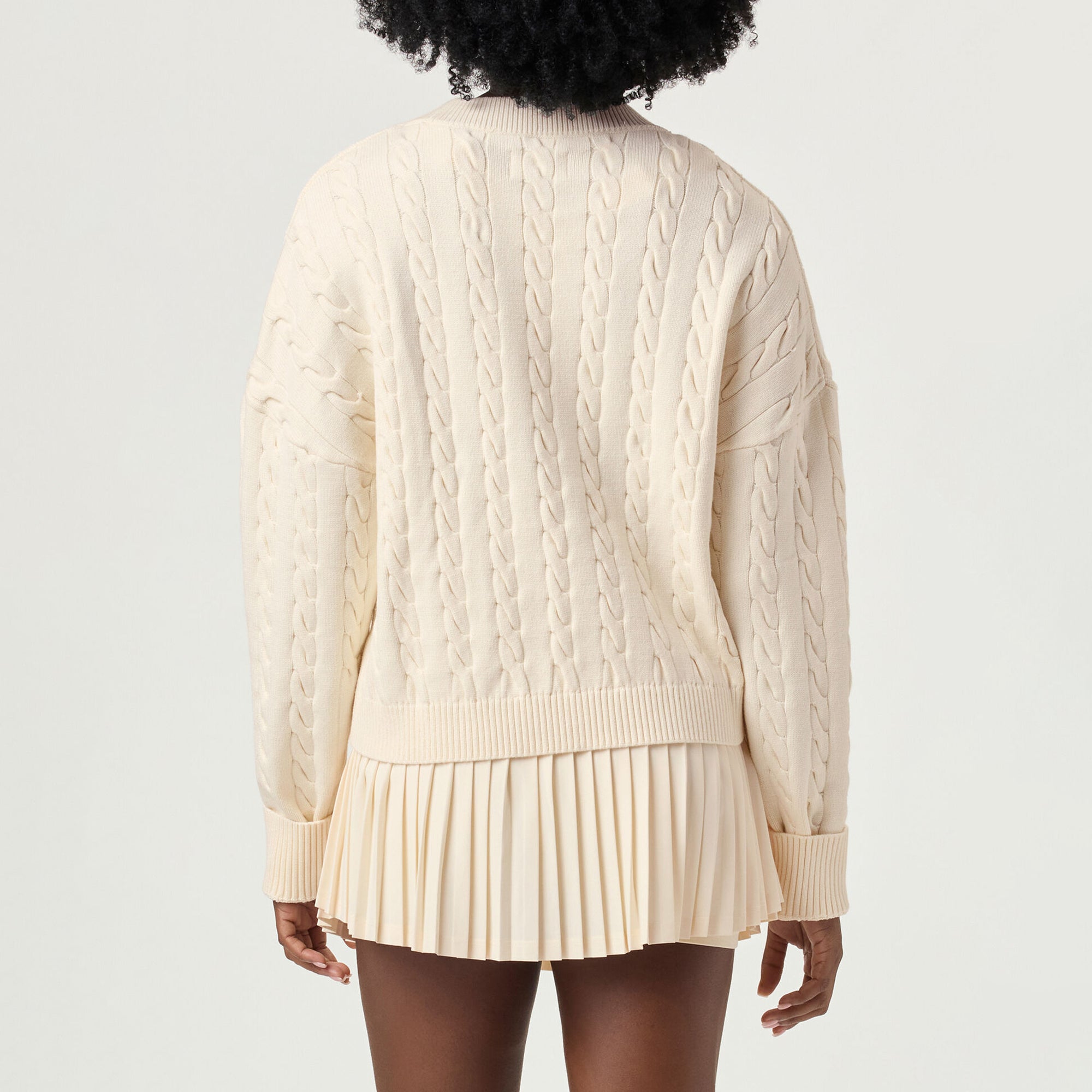 Fila Womens Baseline Chunk V-Neck Sweater