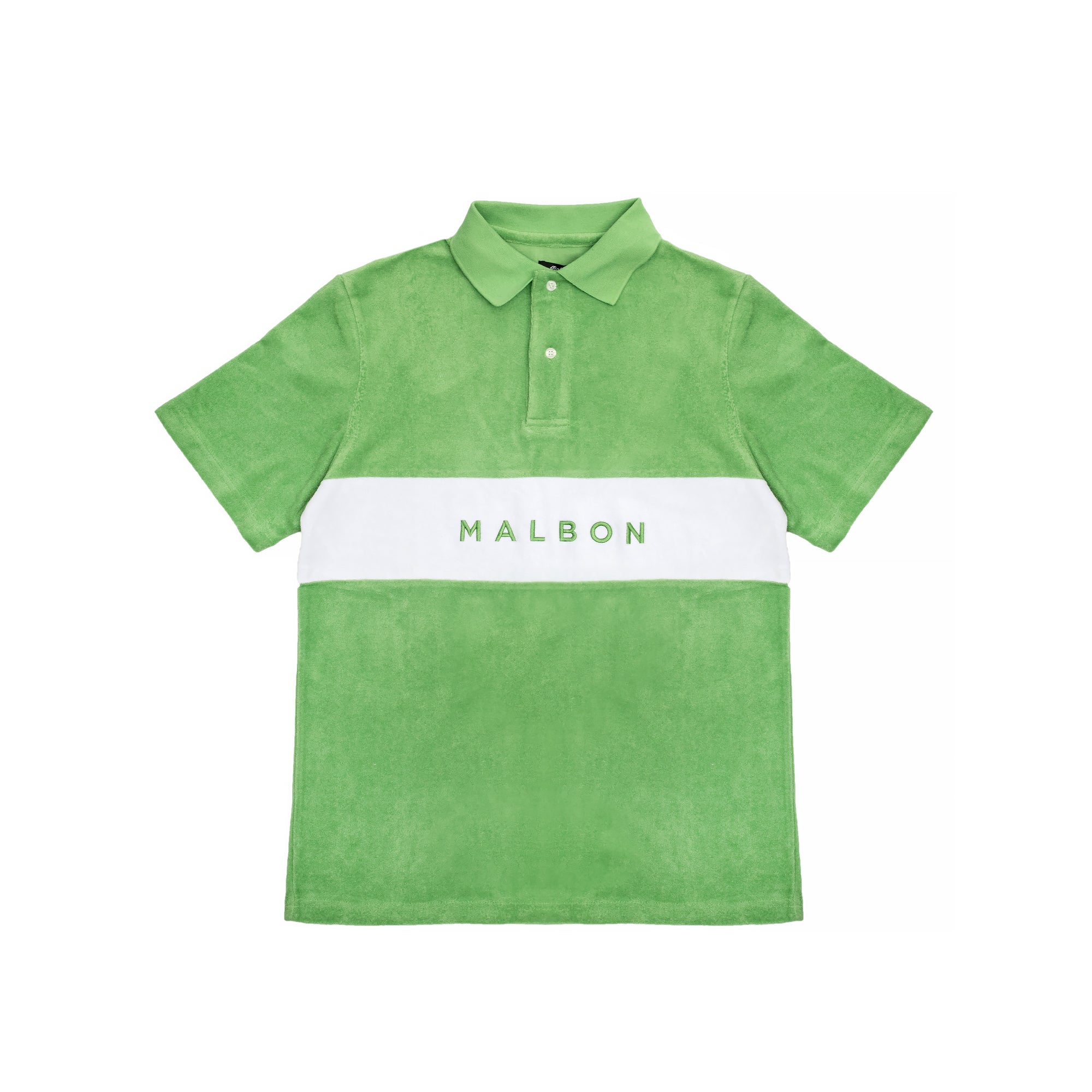 Malbon Golf Mens Clearwater Terry Polo Shirt