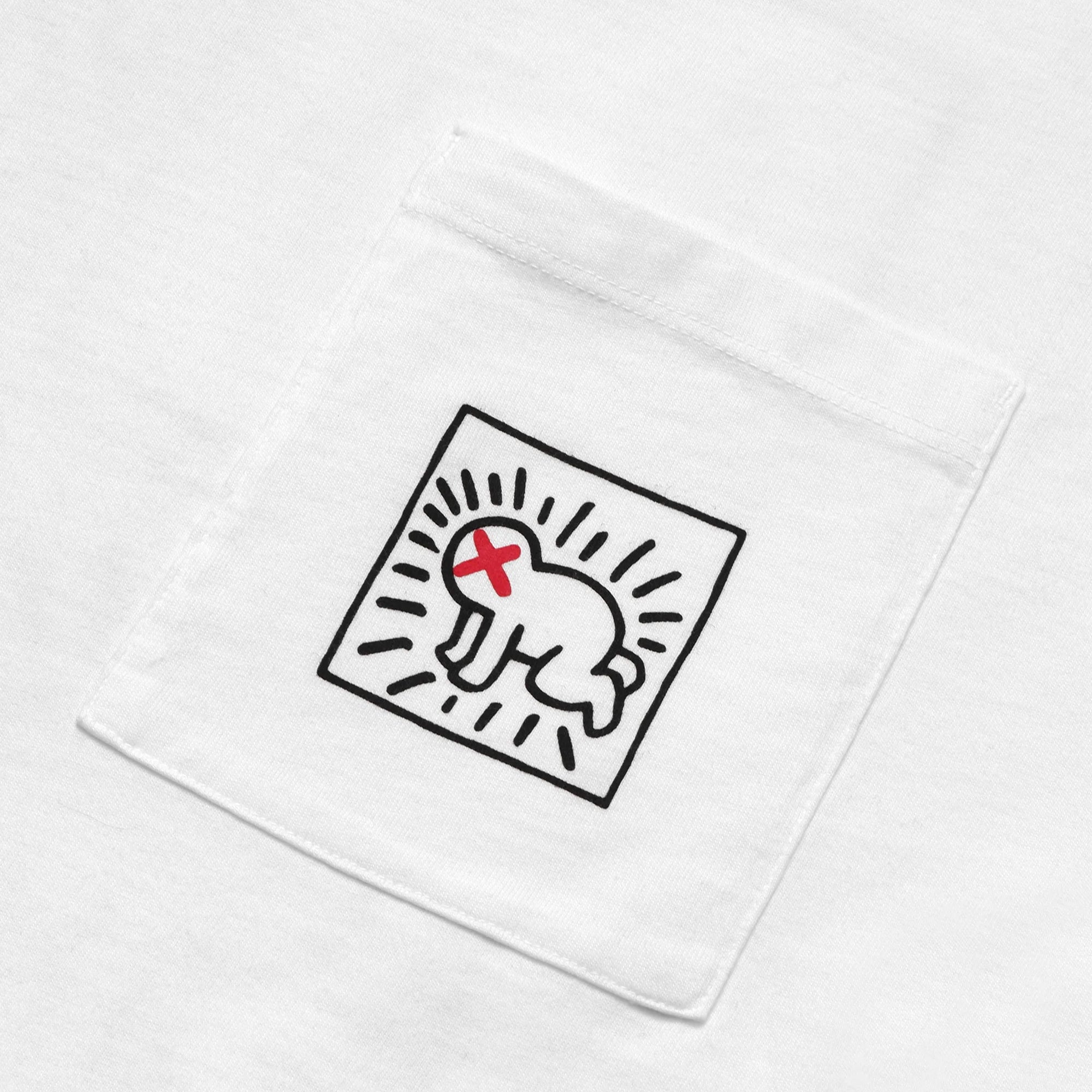 Malbon x Keith Haring Mens Pocket Tee