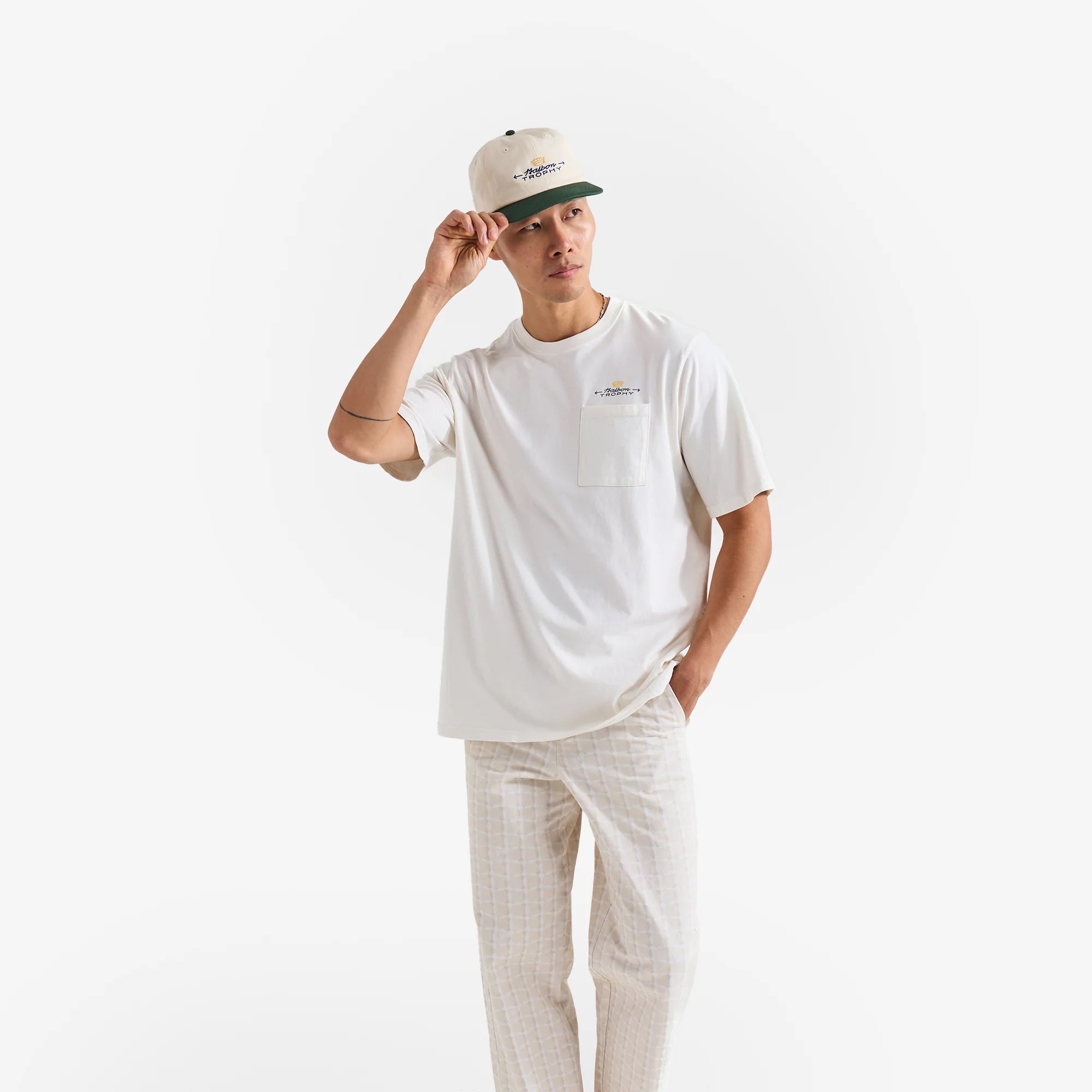Malbon Golf Mens Trophy Pocket Tee