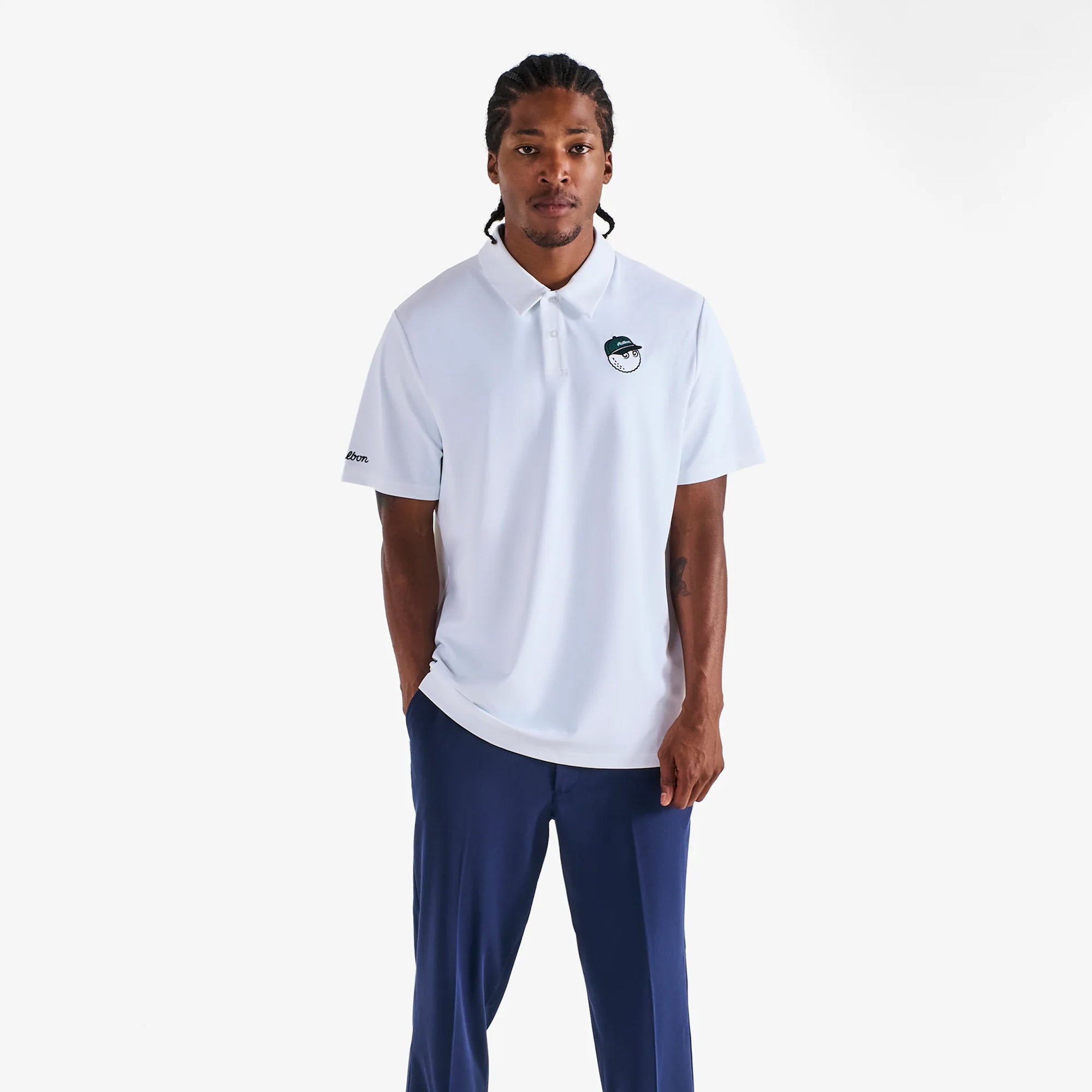 Malbon Golf Mens Fairway Baldwin Polo Shirt