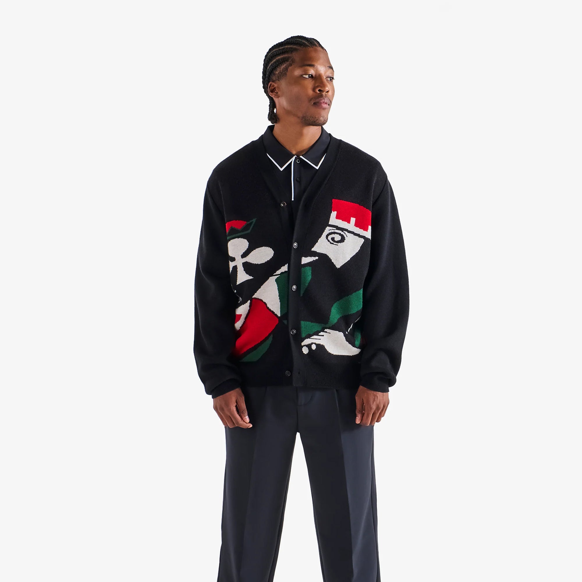 Malbon Golf Mens Kingston Cardigan