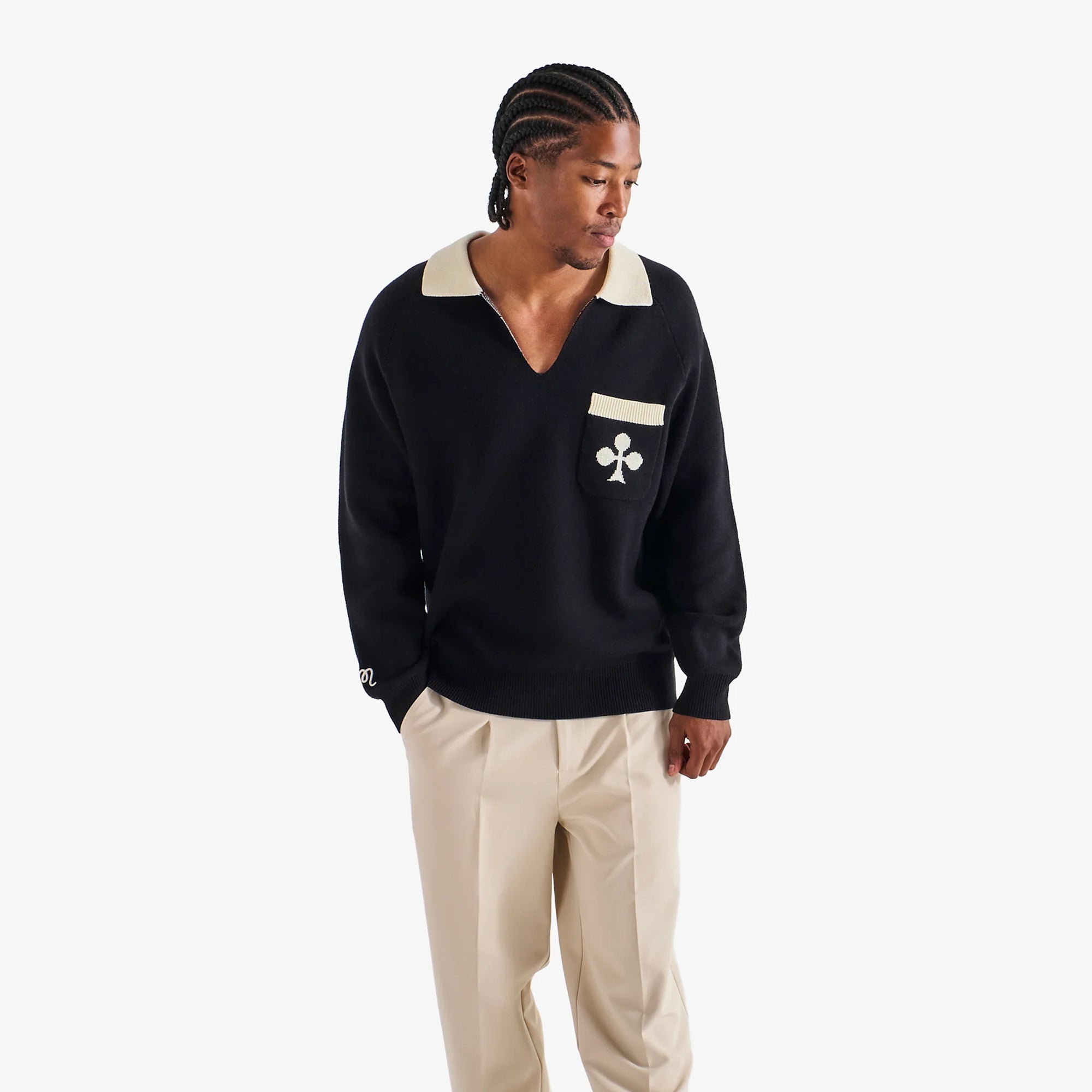 Malbon Golf Mens King Of Clubs Sweater