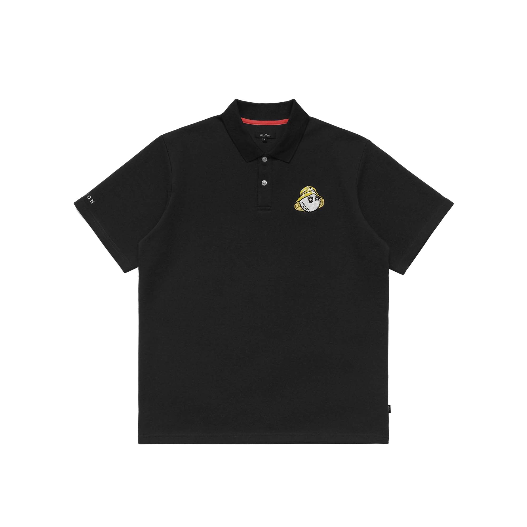 Malbon Golf Mens Buckets City Performance Pique Polo Shirt