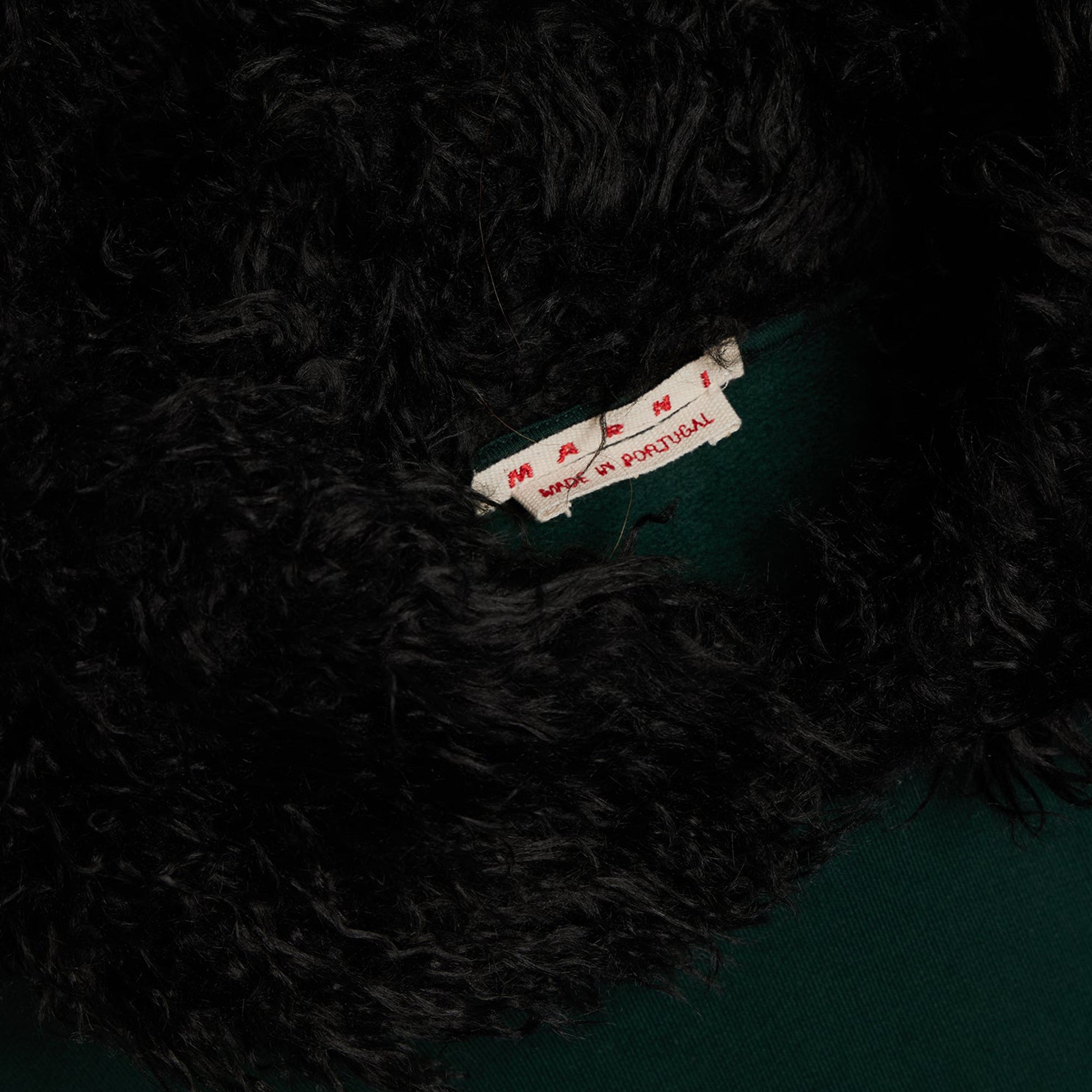 Marni Mens Faux Fur Oversized Hoodie