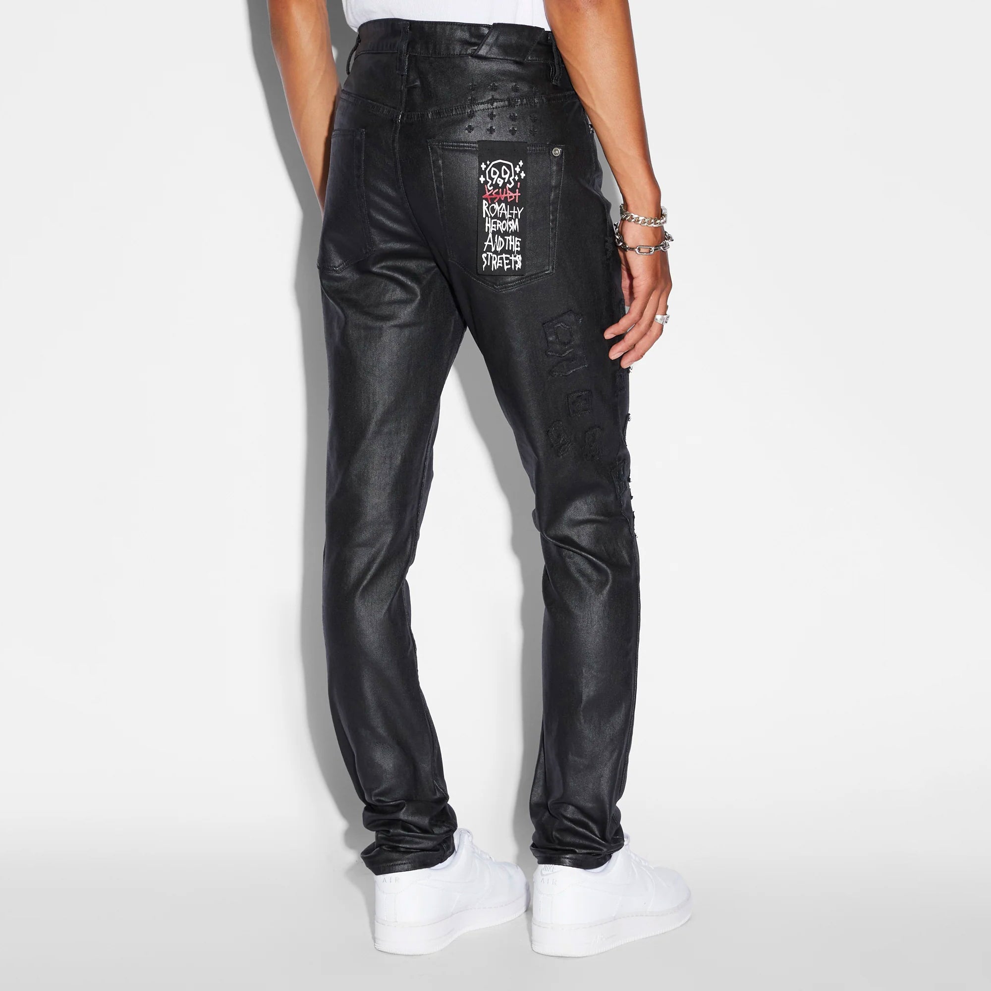 Ksubi Mens Chitch 999 Black Wax Pants