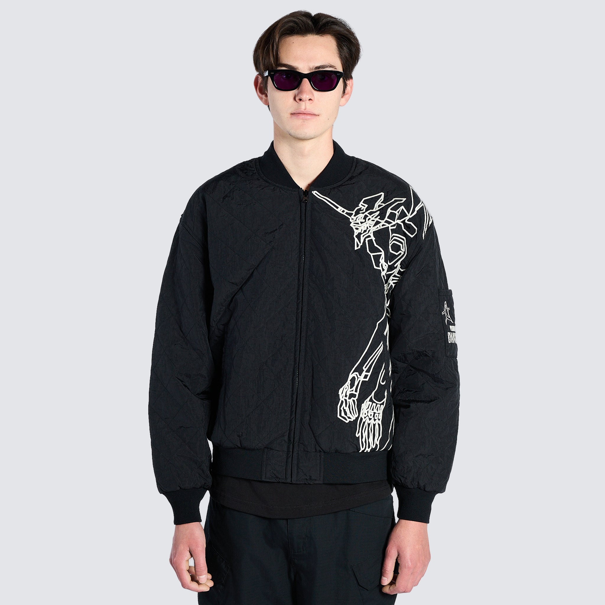 Pleasures x Evangelion Mens Humanoid Reversible Bomber