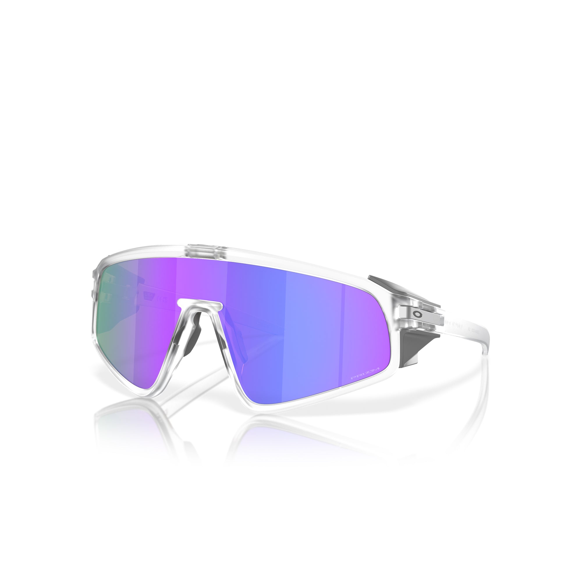 Oakley Latch Panel Matte Clear W/ Prizm Violet Sunglasses