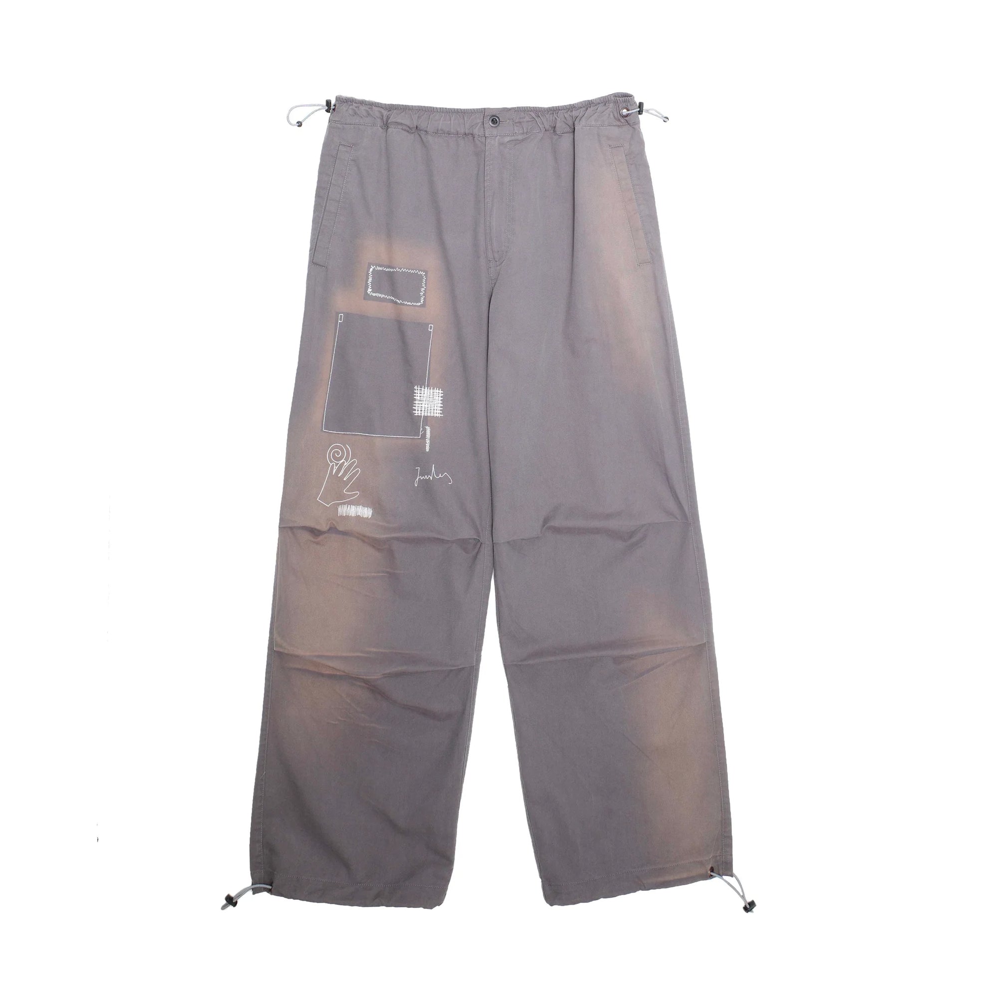 Jungles Mens Repaired Button Zip Pant