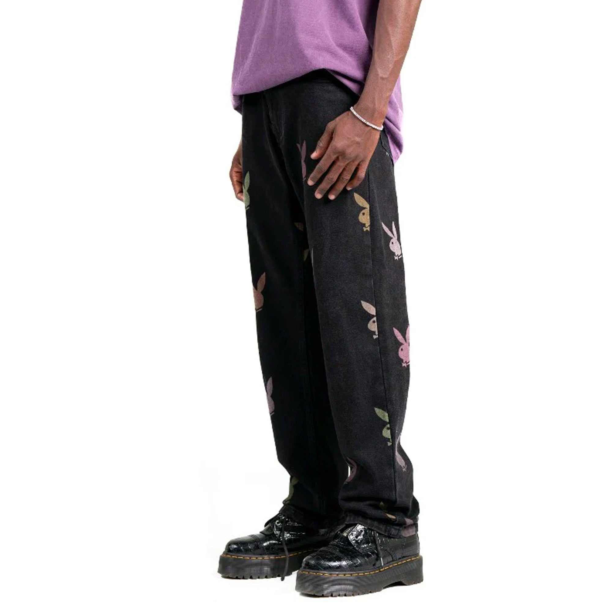 Pleasures x Playboy Mens Scatter Denim Jeans
