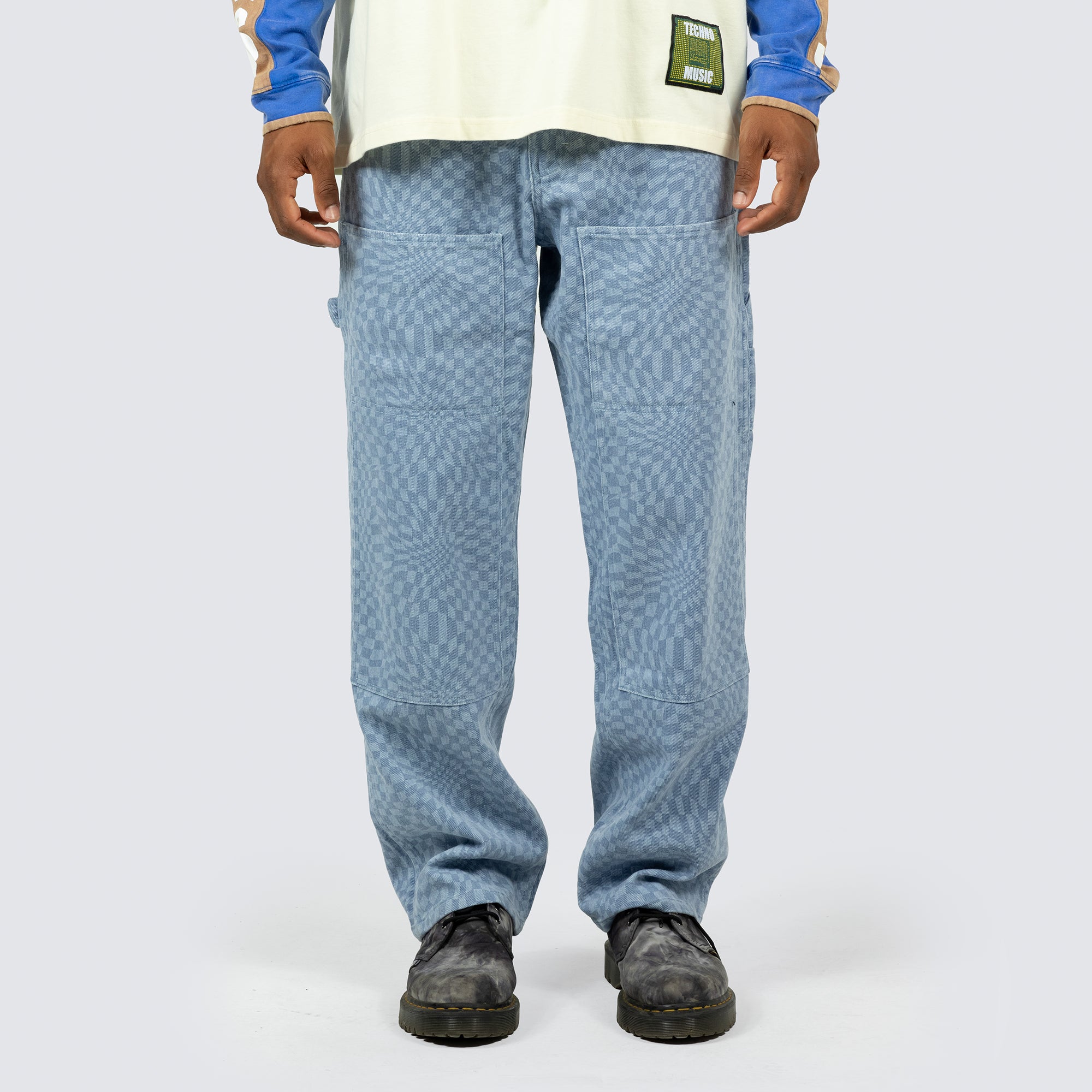 Pleasures Mens Washy Double Knee Work Pants