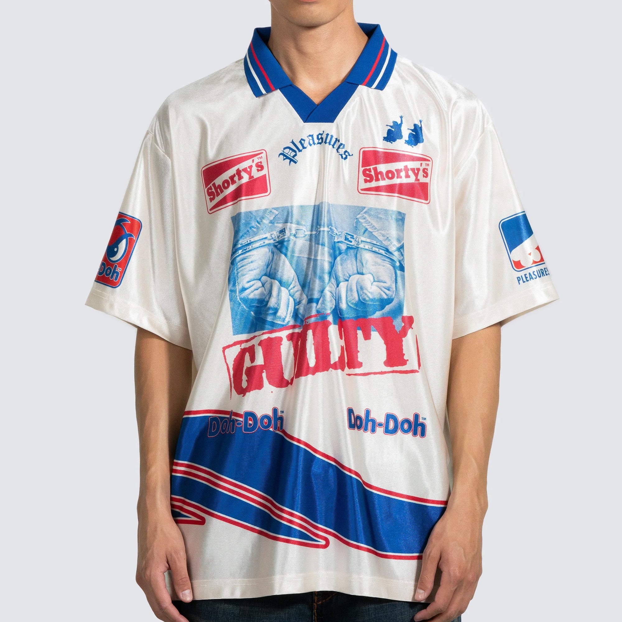 Pleasures x Shorty's Mens Guilty Soccer Jersey
