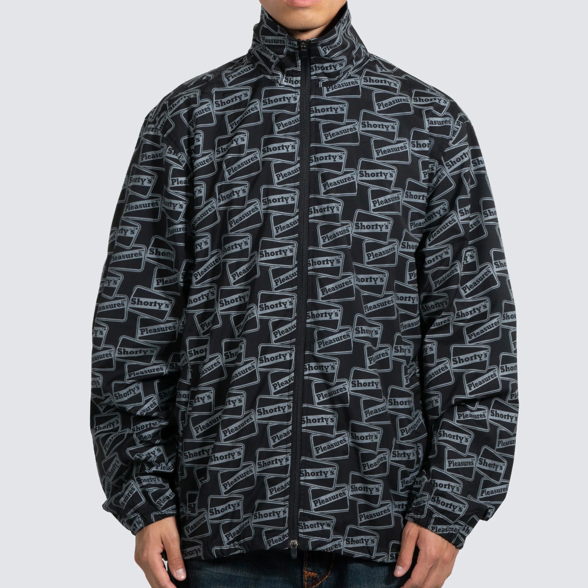 Pleasures x Shorty's Mens Reflective Track Jacket