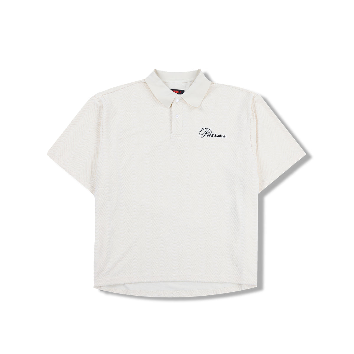 Pleasures Mens Zen Terry Boxy Polo Shirt