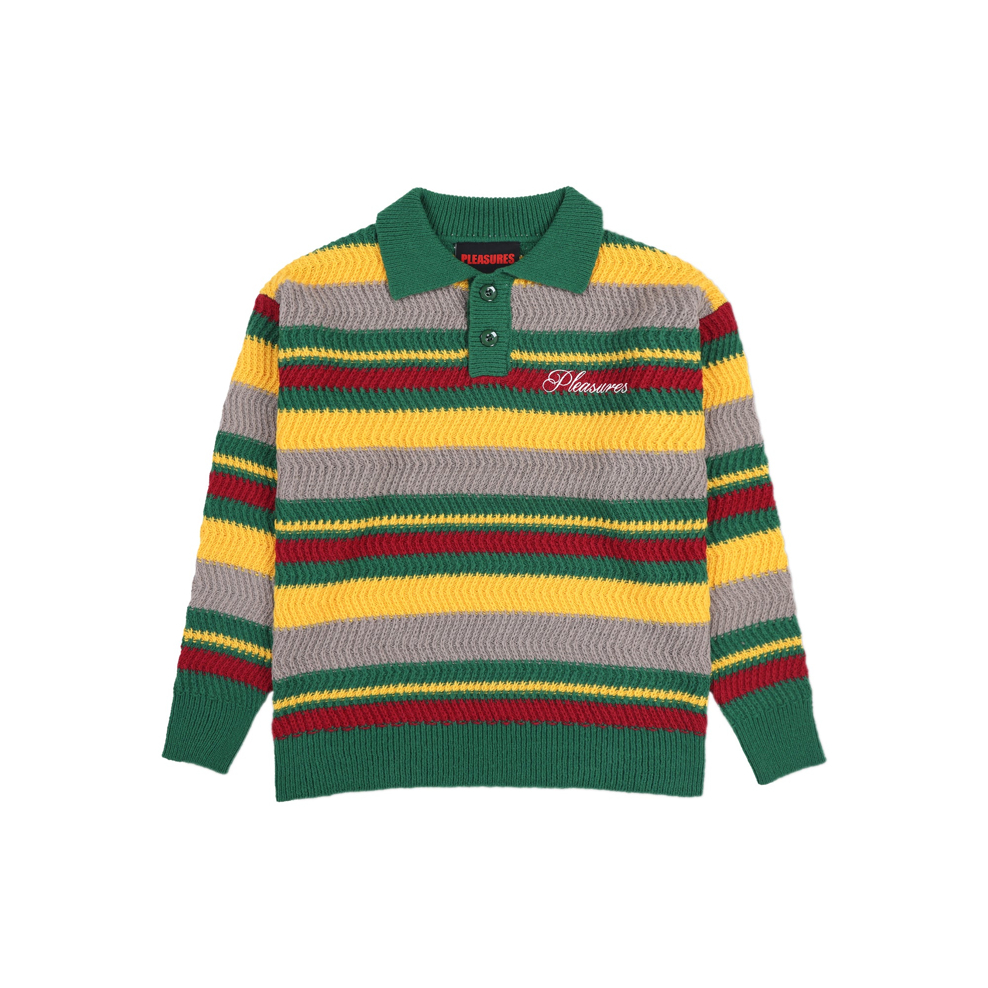 Pleasures Mens Cooper Polo Sweater