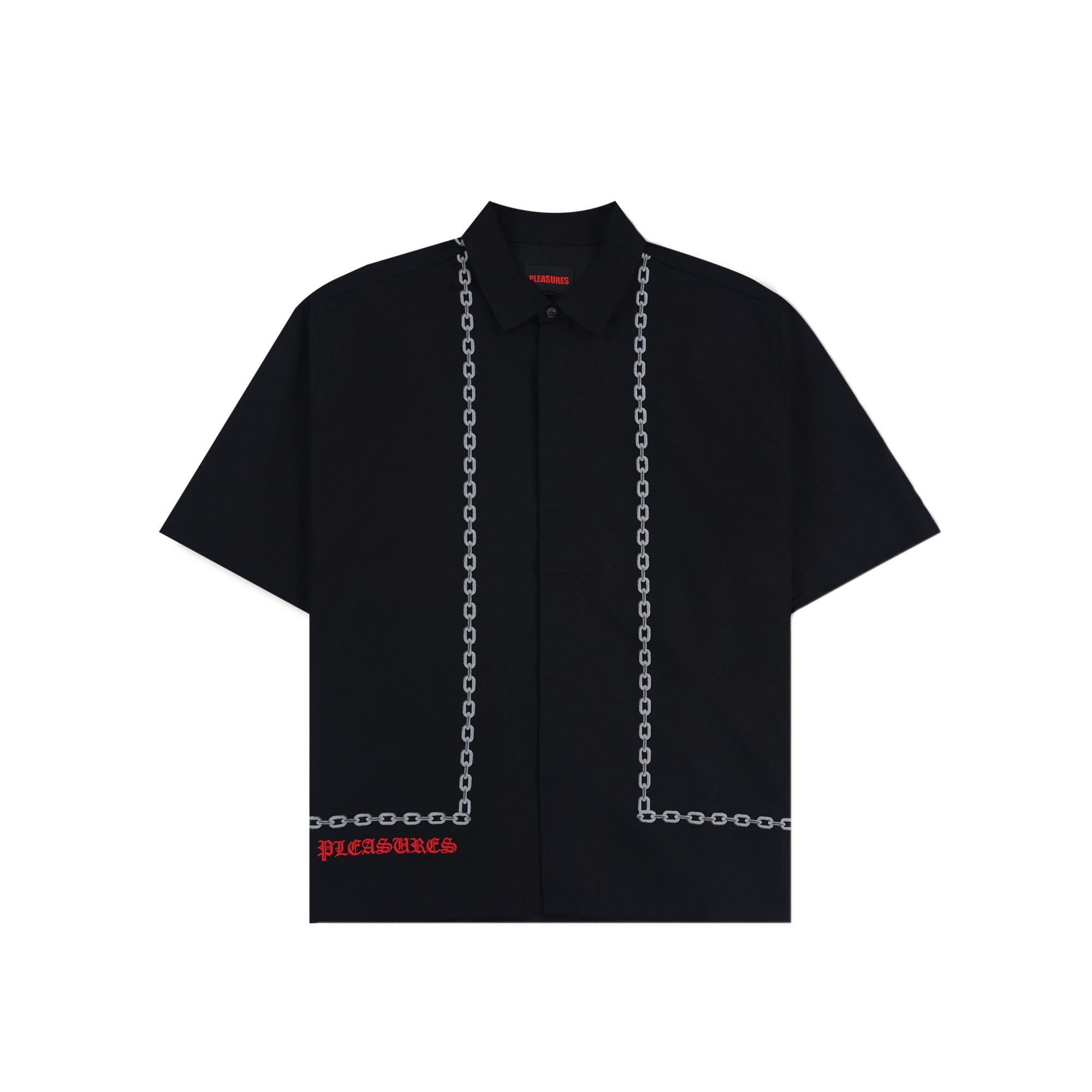 Pleasures Mens Chain Button Up Shirt