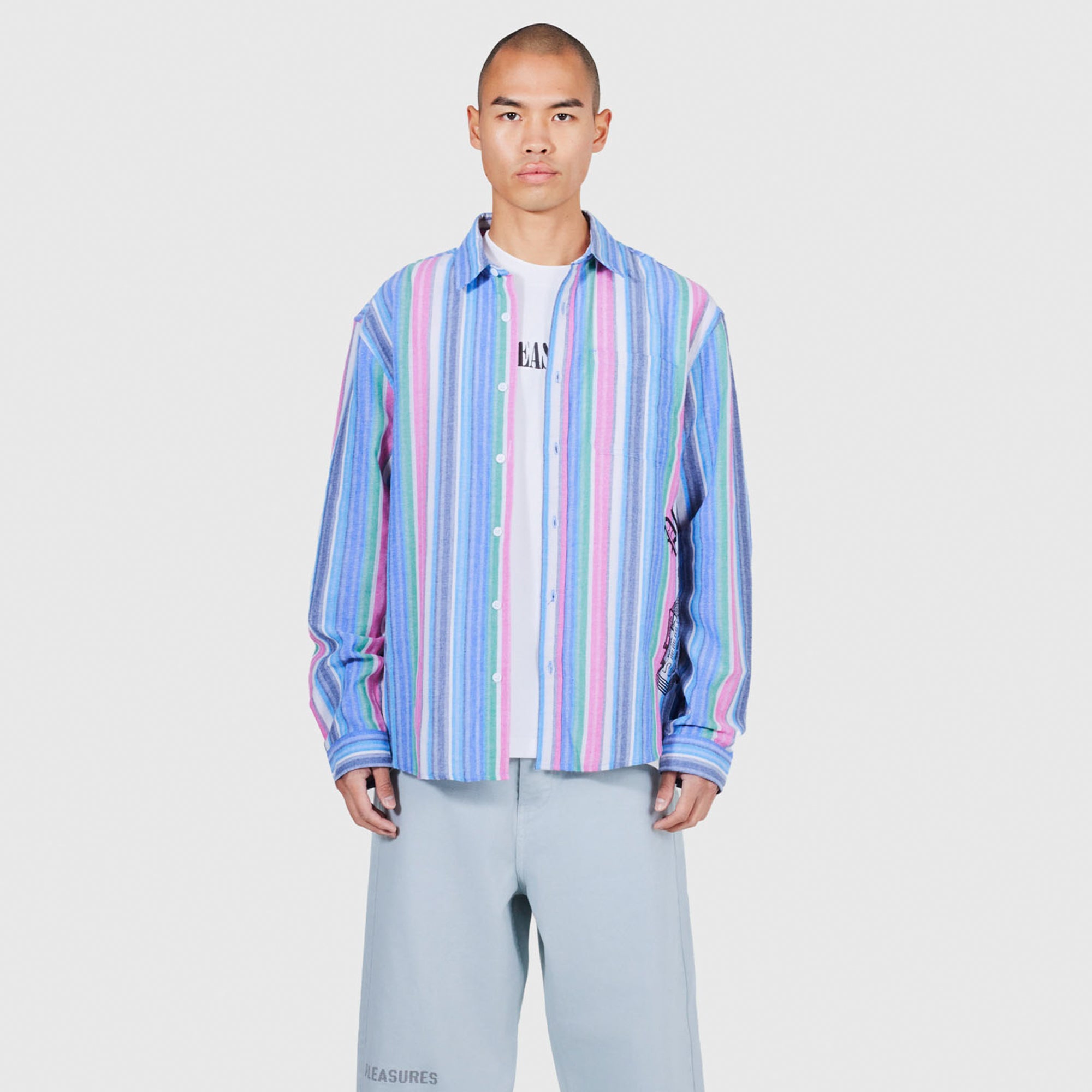 Pleasures Mens Chapel Long Sleeve Button Up Shirt