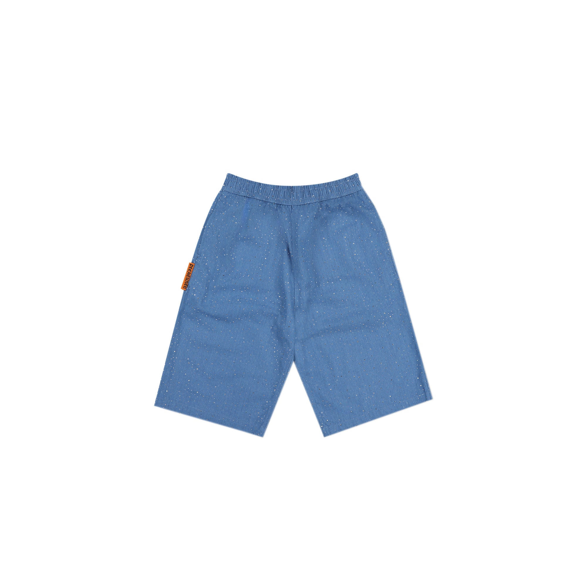 Pleasures Mens Glitter Baggy Denim Shorts