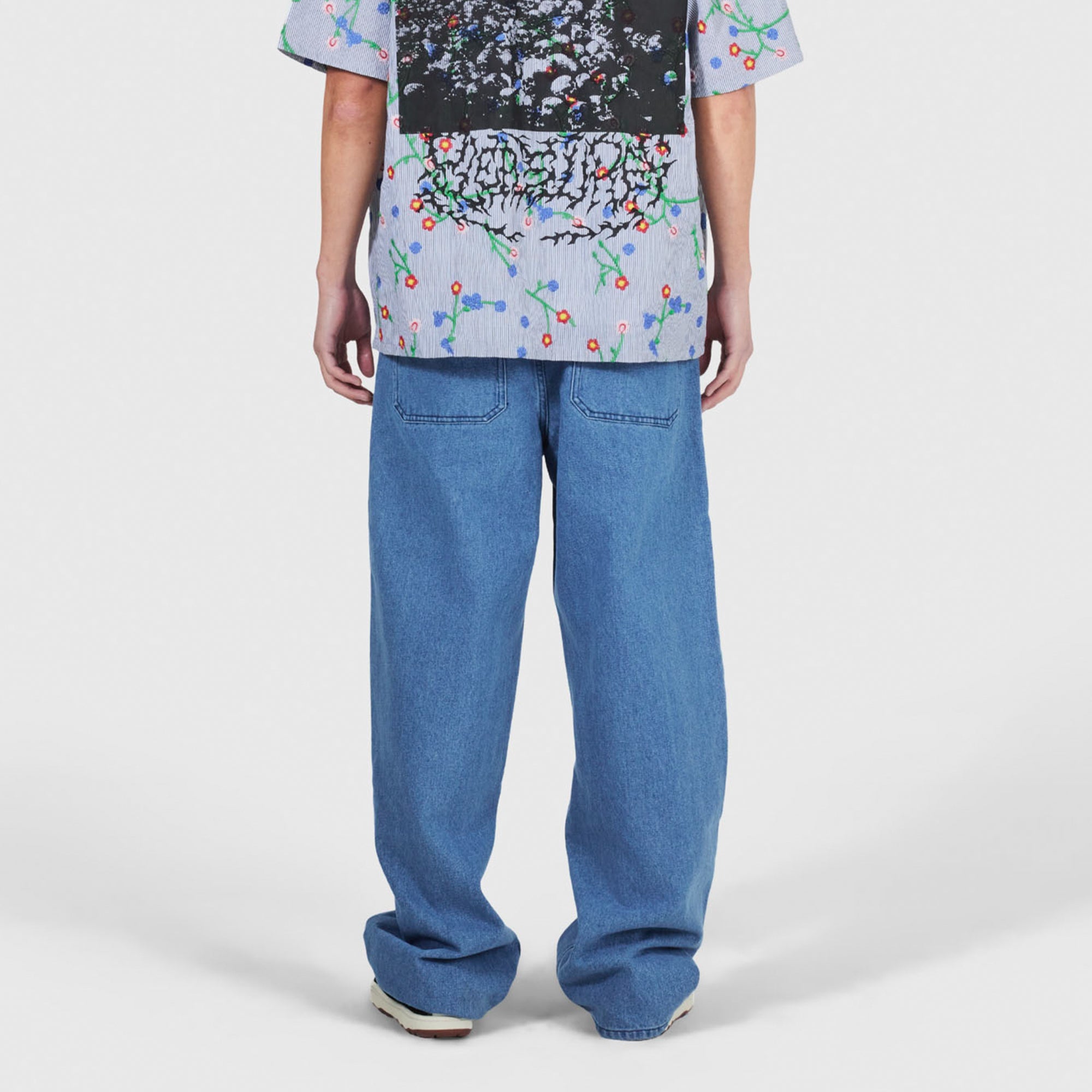 Pleasures Mens Oil Formula Baggy Jeans