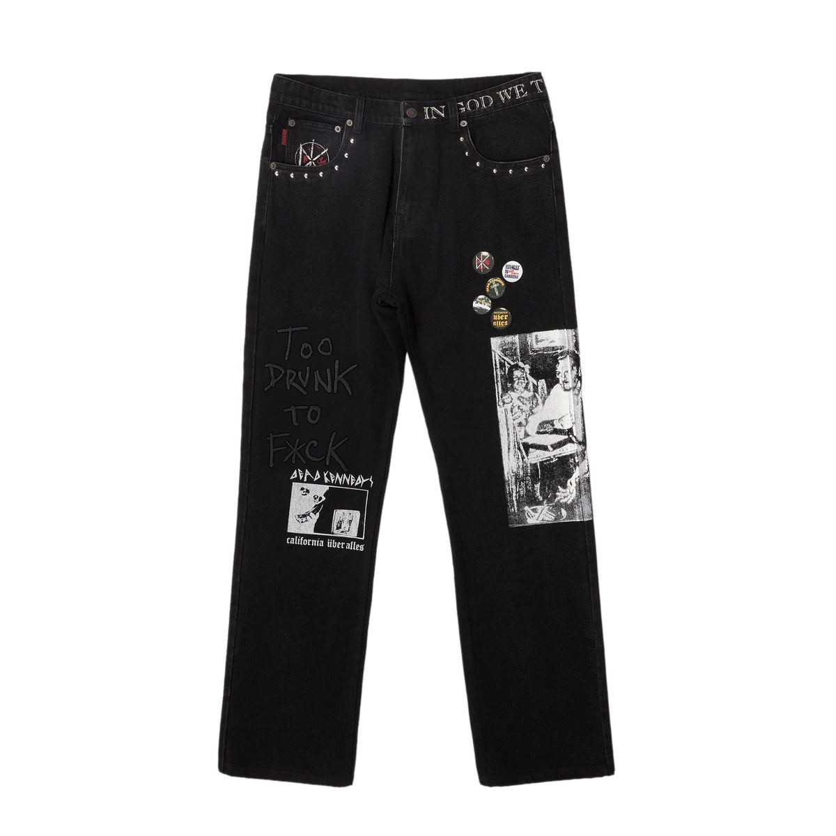 Pleasures Mens DIY Straight Leg Pants