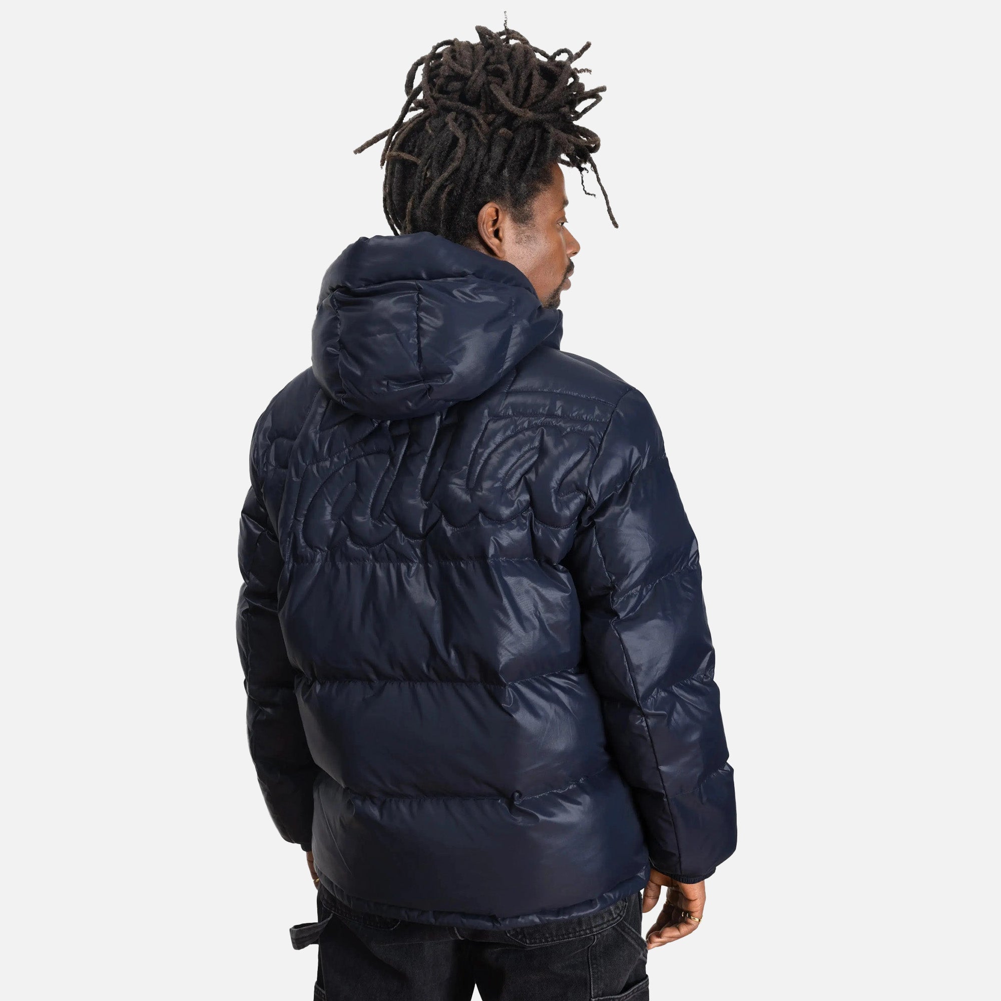Patta Mens Quilted Script Logo Puffer Jacket