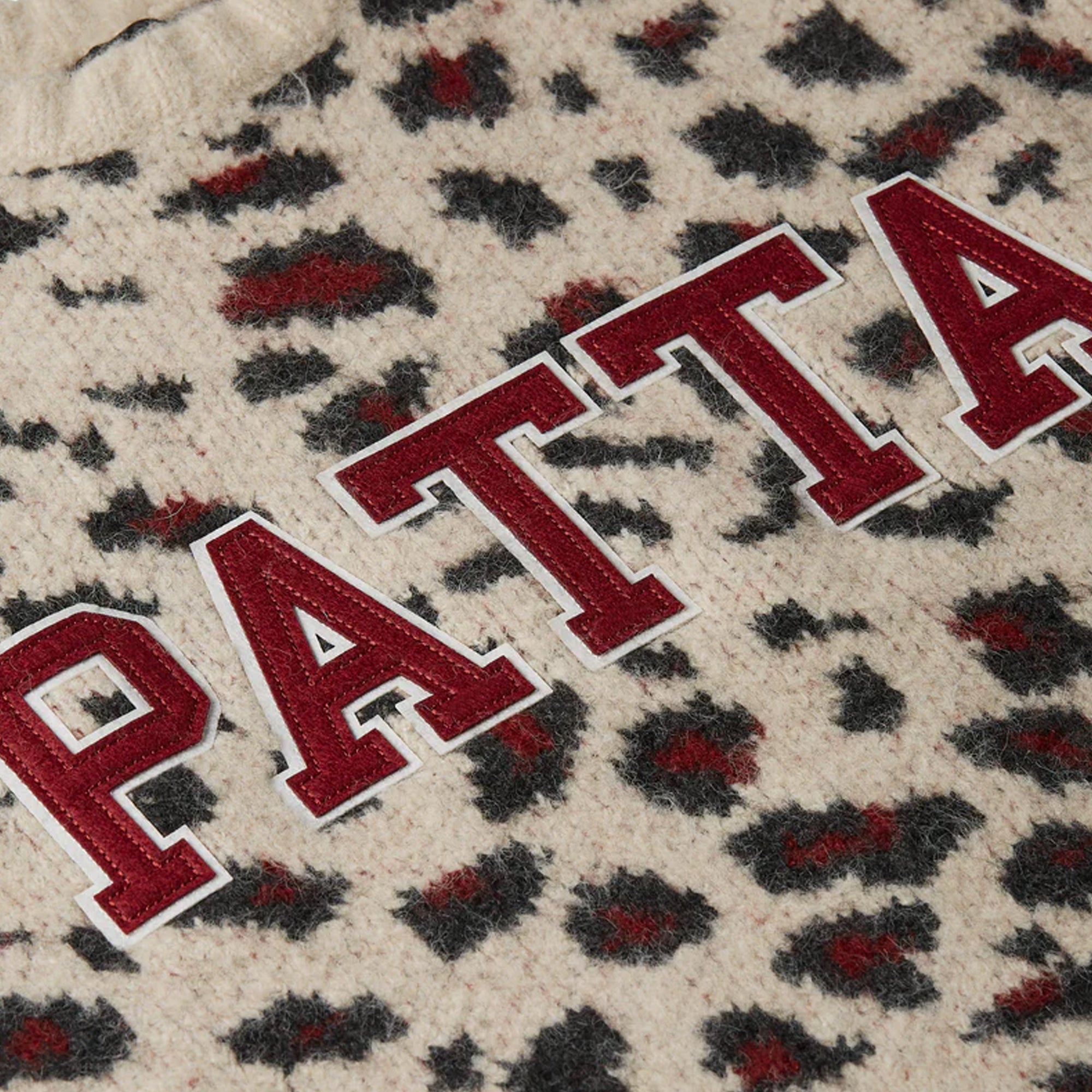 Patta Mens Leopard Brushed Knit Sweater