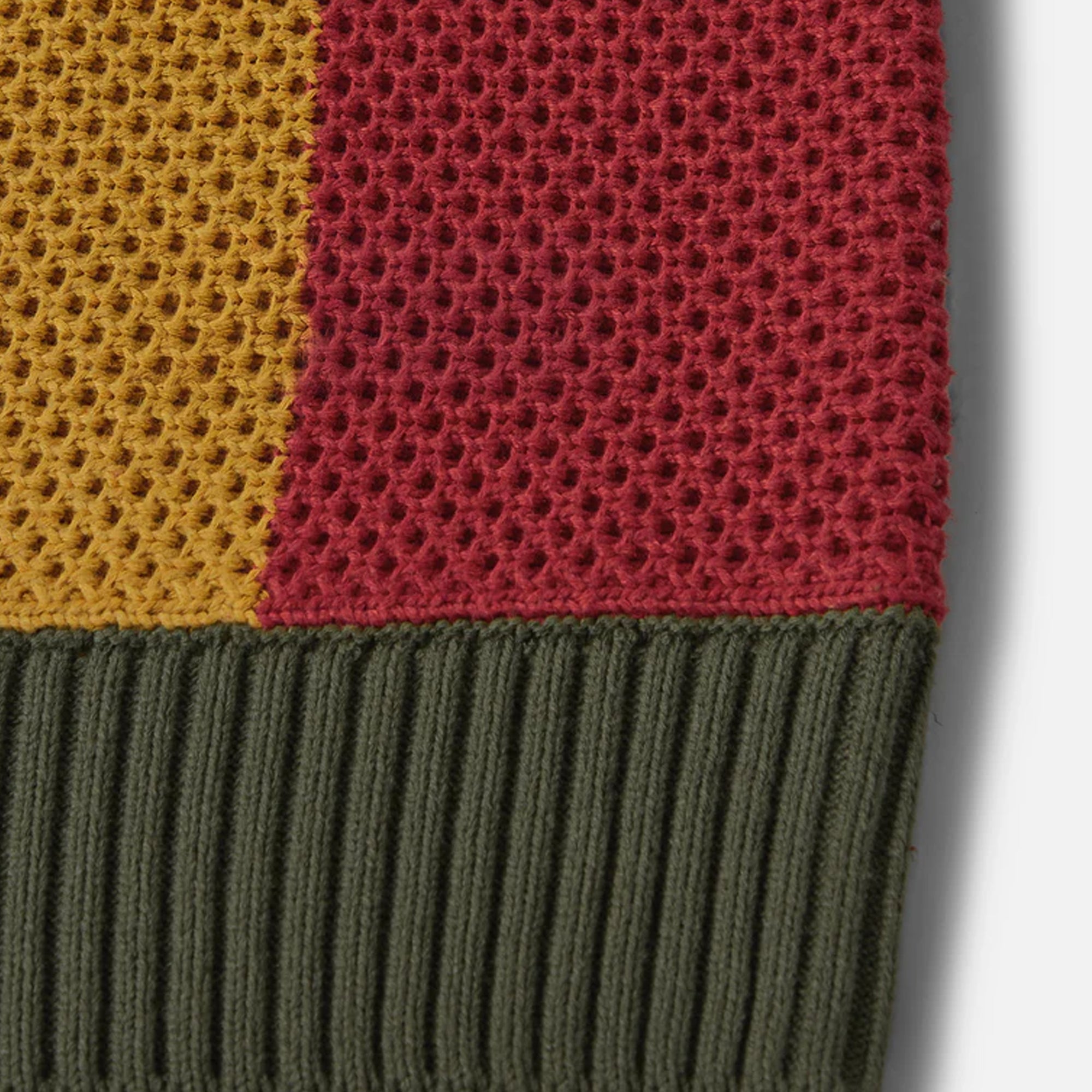 Patta Mens Striped Honeycomb Knited Sweater