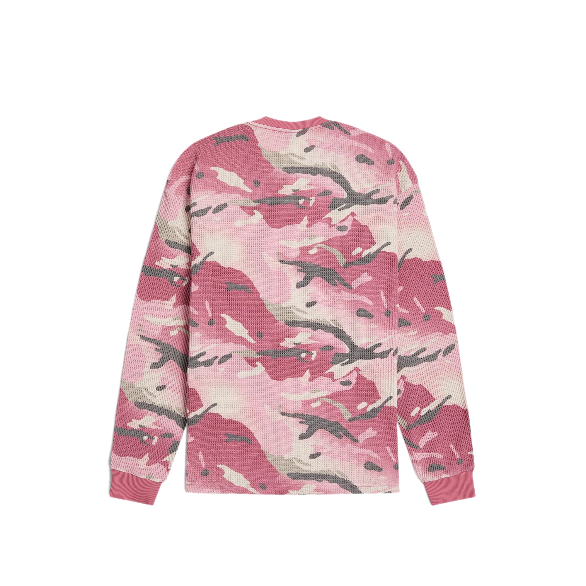 Patta Mens Cactus Flower Camo Waffle LS Tee