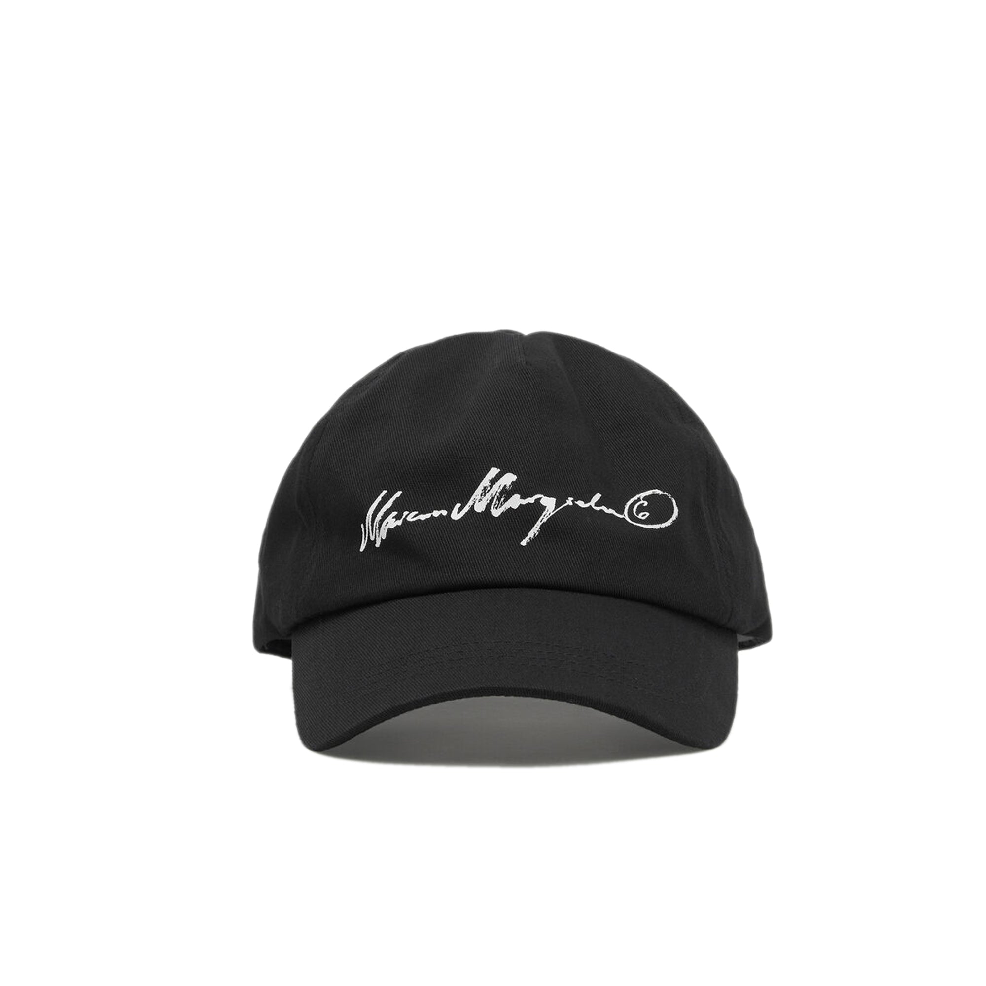 black and white hat on a white background
