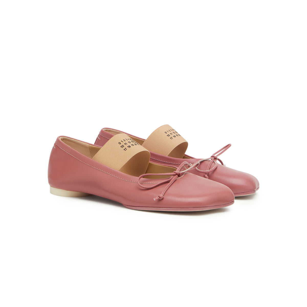 Withered Rose Ballet Flats on a white background