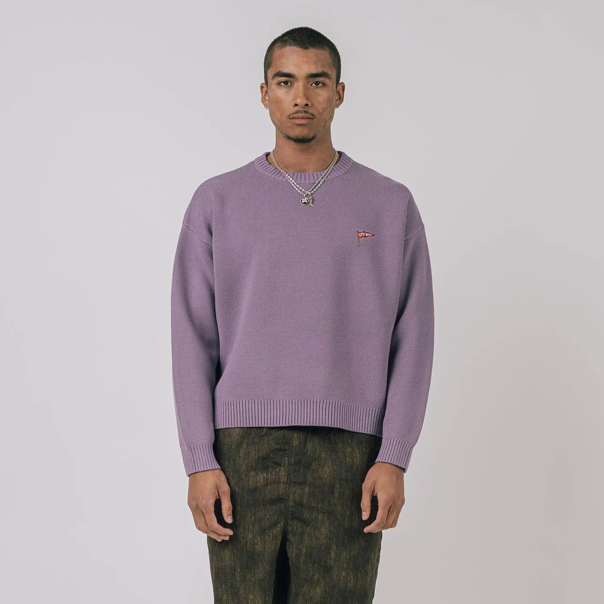Students Mens Rains Cable Knit Sweater