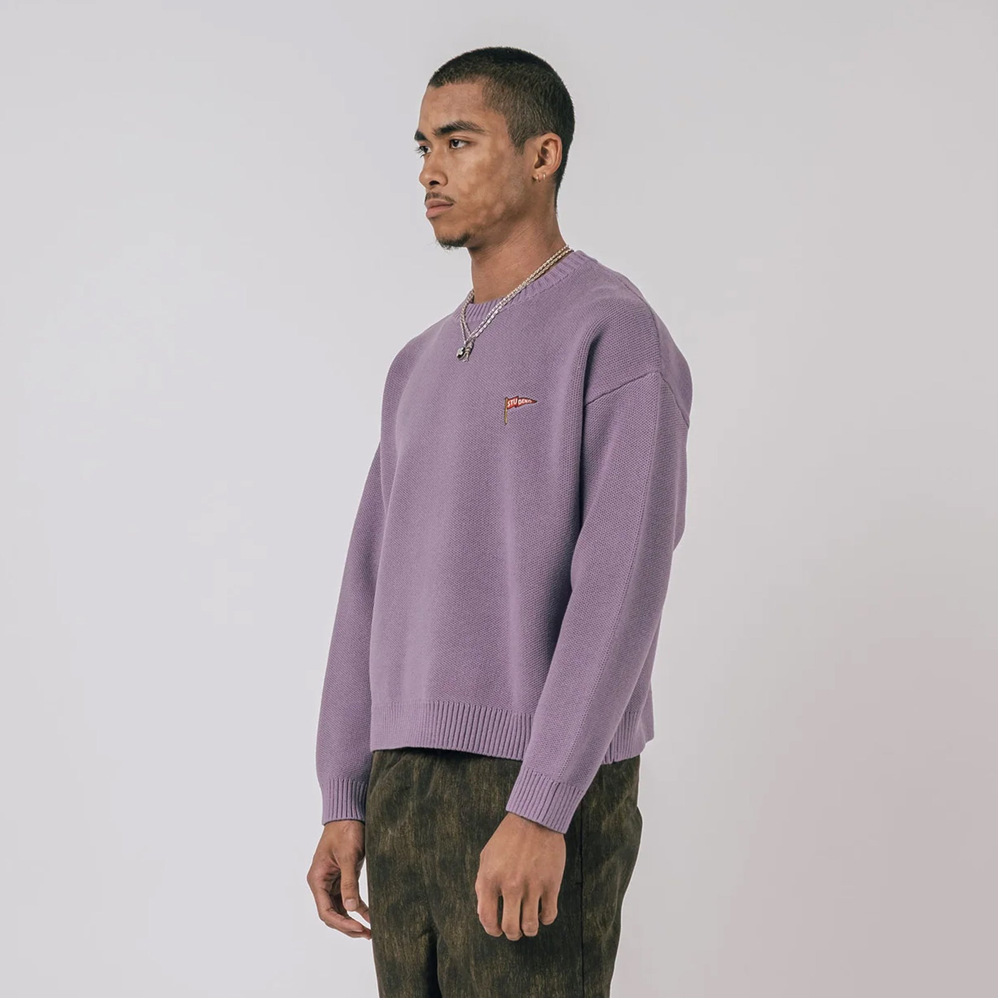 Students Mens Rains Cable Knit Sweater