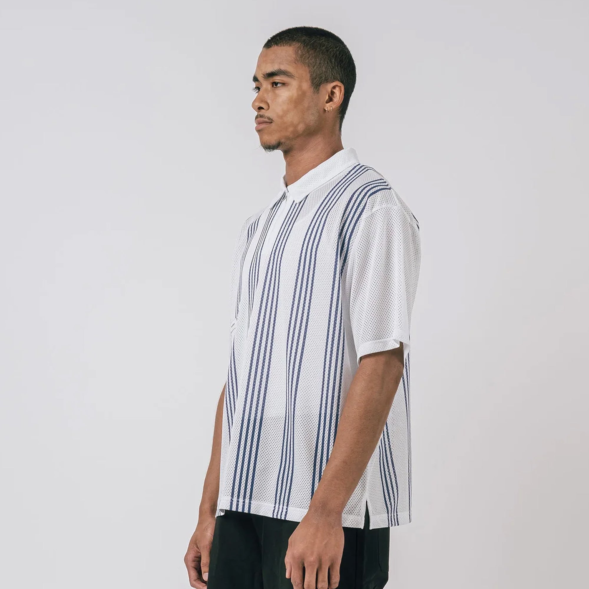 Students Mens Howards Mesh Zip Polo Shirt
