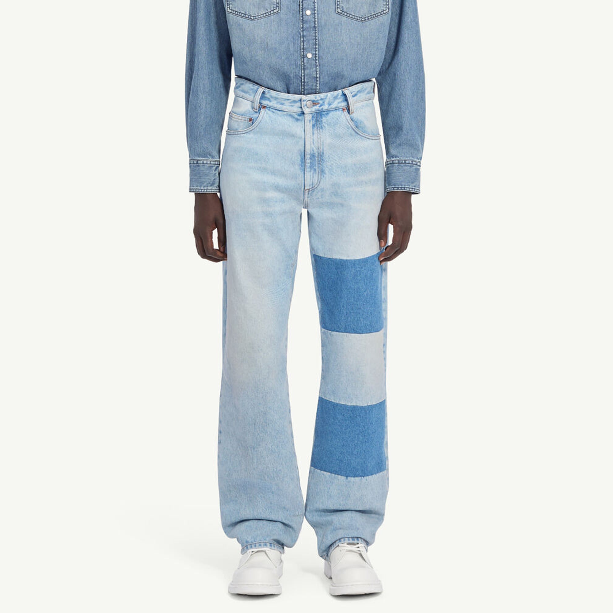 MM6 Maison Margiela Mens Patchwork Jeans