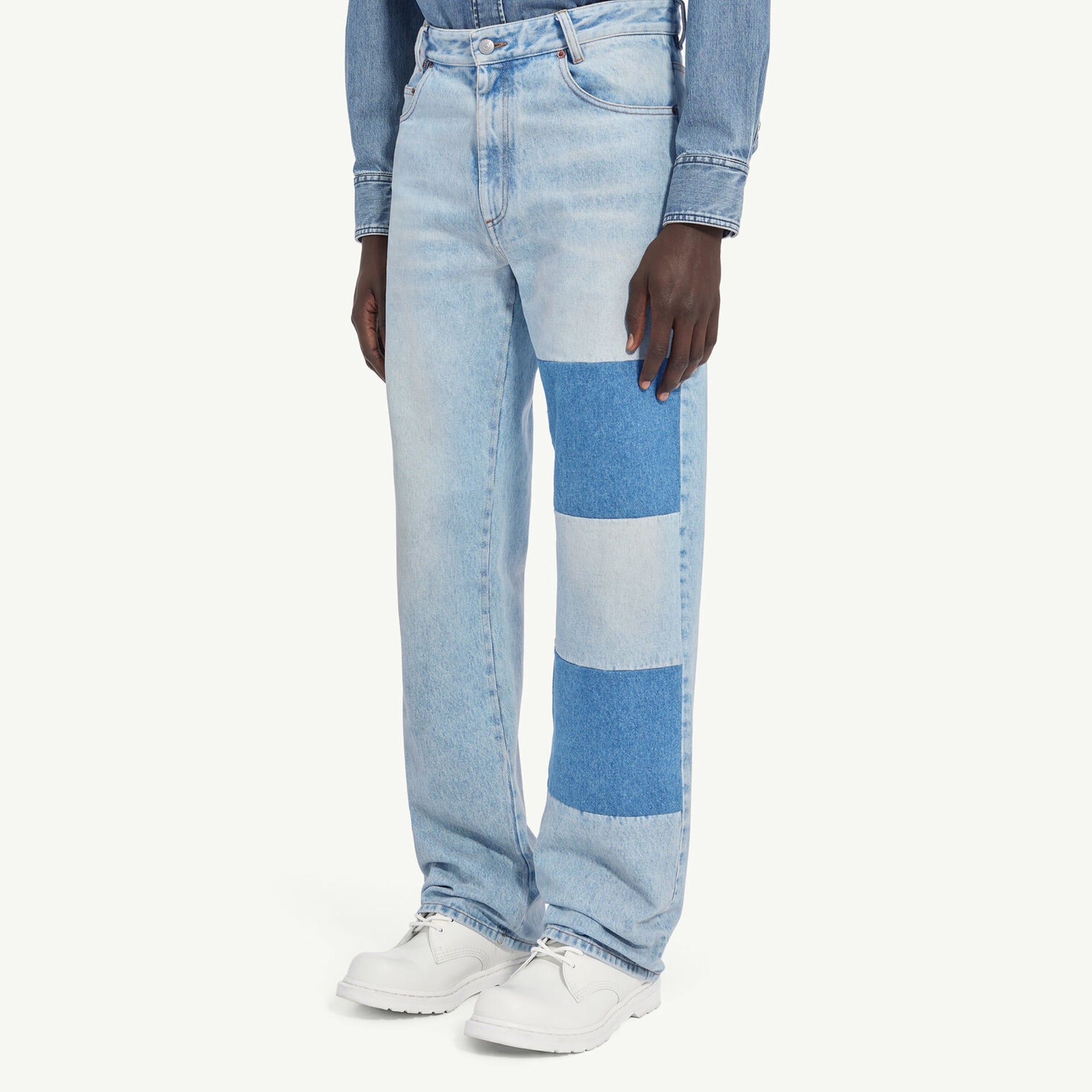 MM6 Maison Margiela Mens Patchwork Jeans