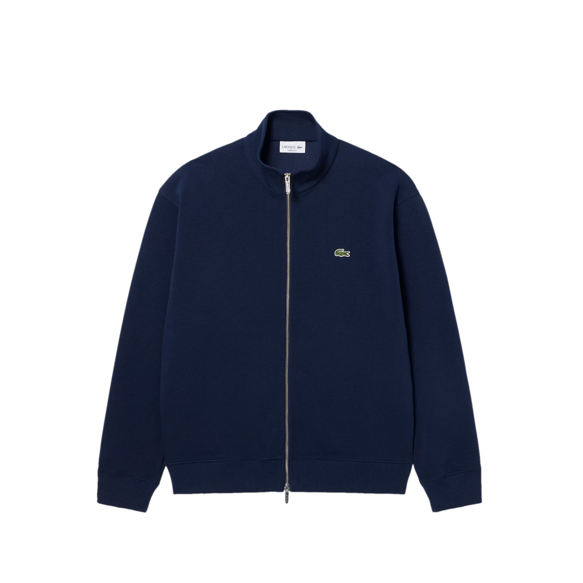 Lacoste Mens Double Face Pique Zipped Sweatshirt