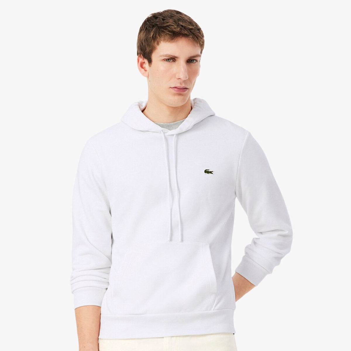 Lacoste Mens Cotton Fleece Hoodie