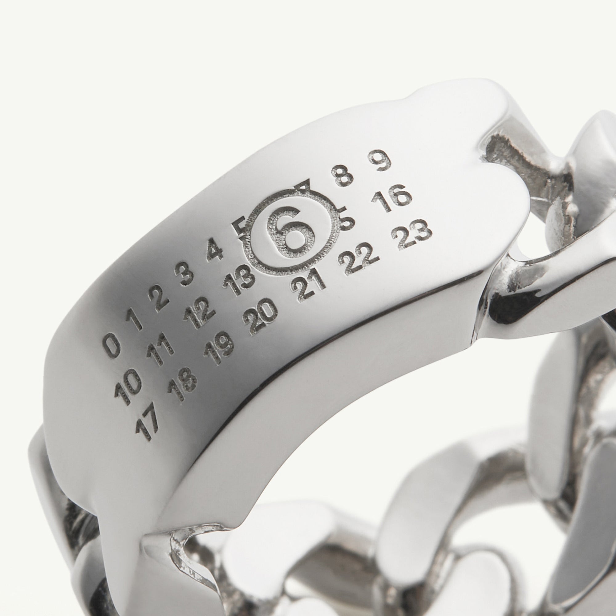 MM6 Maison Margiela Minimal Logo 3mm Ring