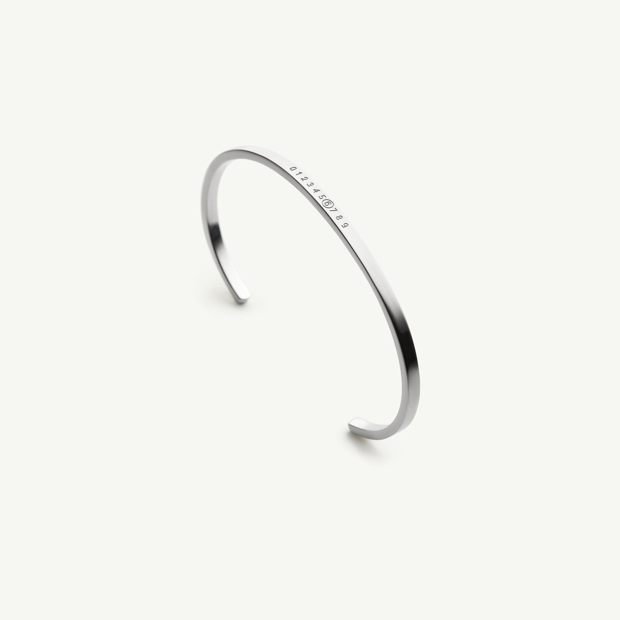 MM6 Maison Margiela Minimal Signature Cuff Bracelet