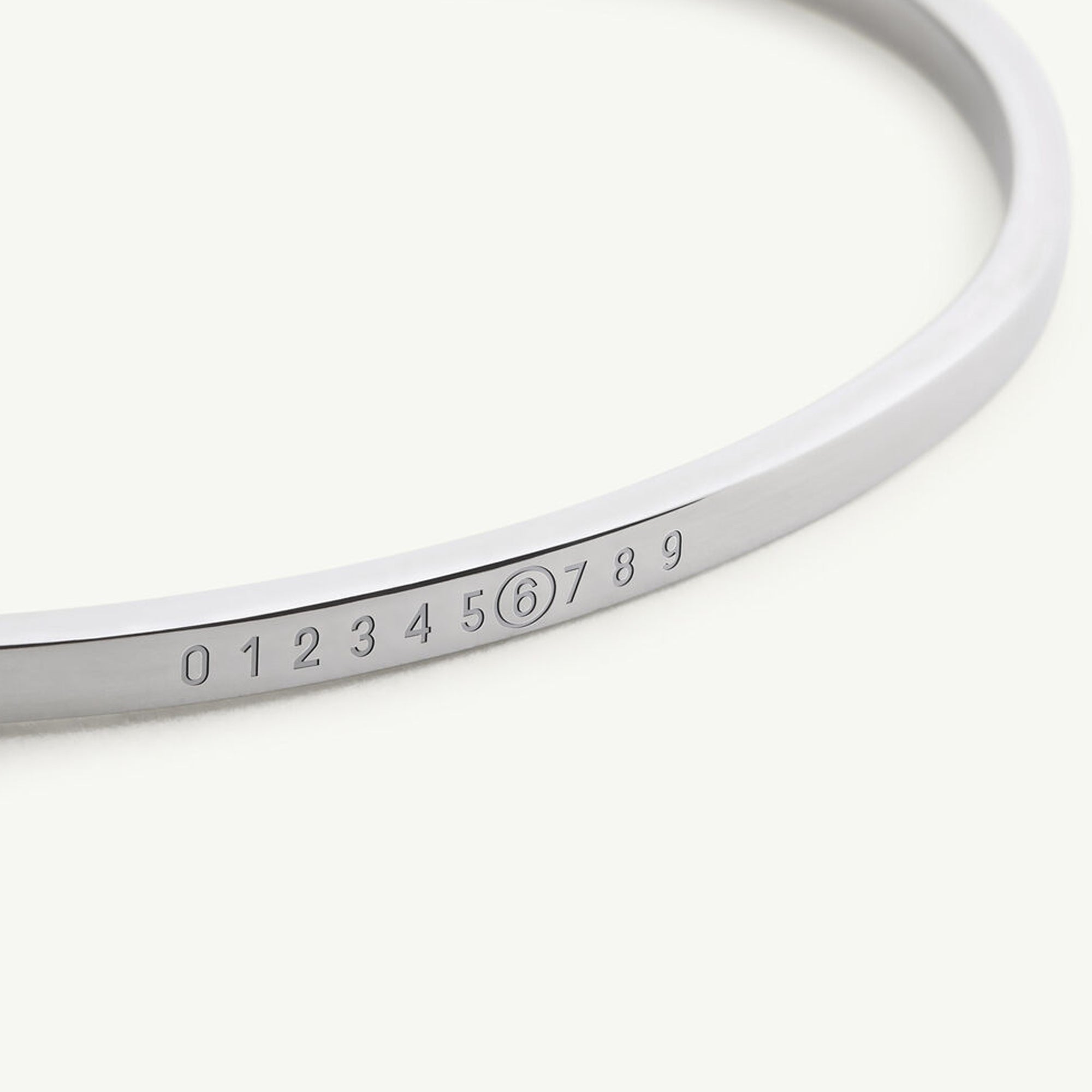 MM6 Maison Margiela Minimal Signature Cuff Bracelet
