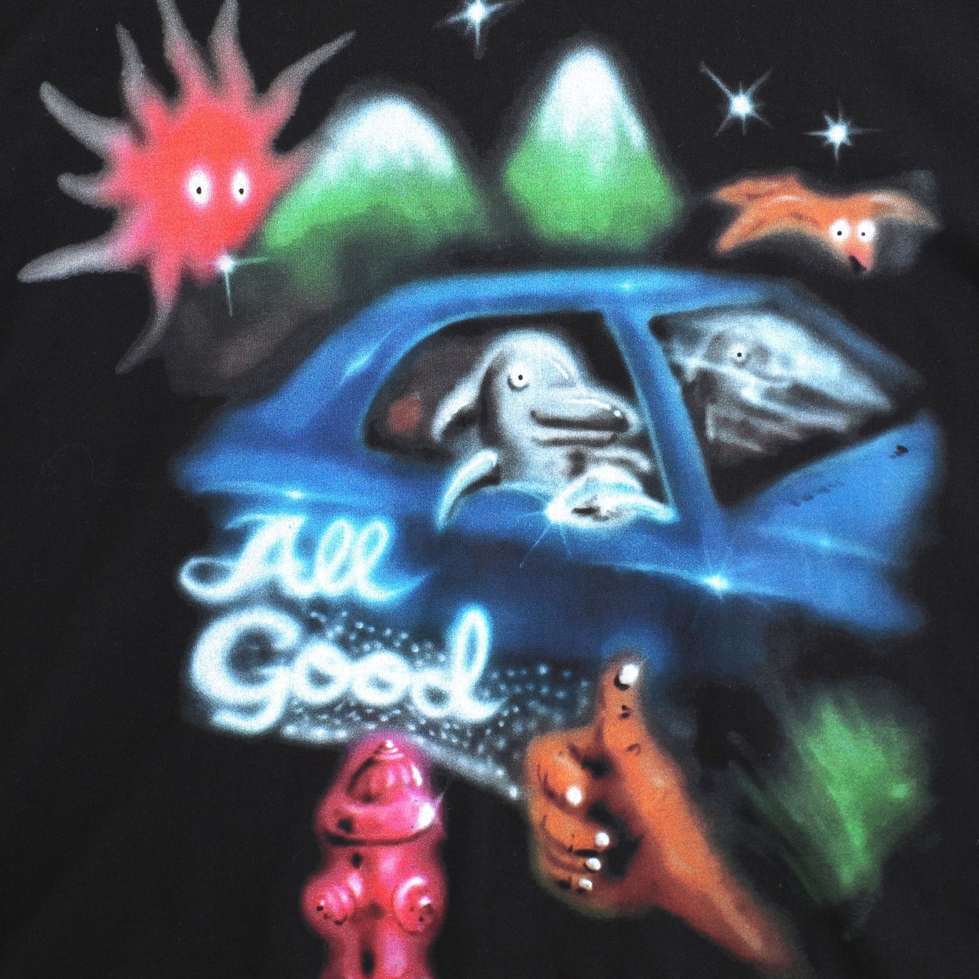 Jungles Mens All Good Airbrush Tee
