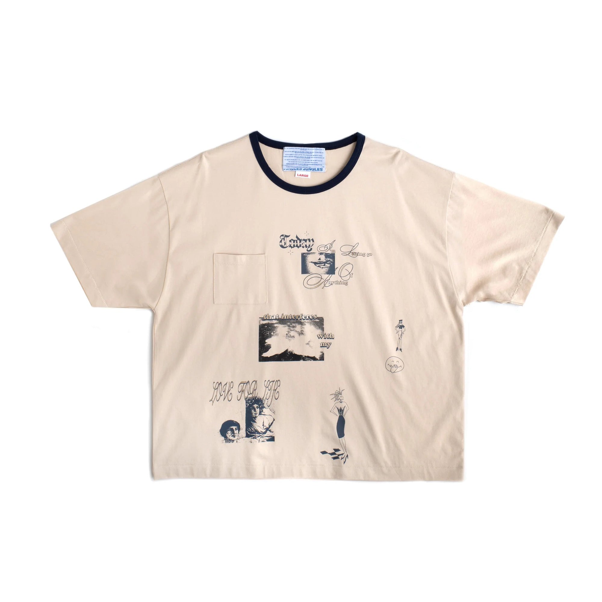 Jungles Mens Love For Life Ringer Tee
