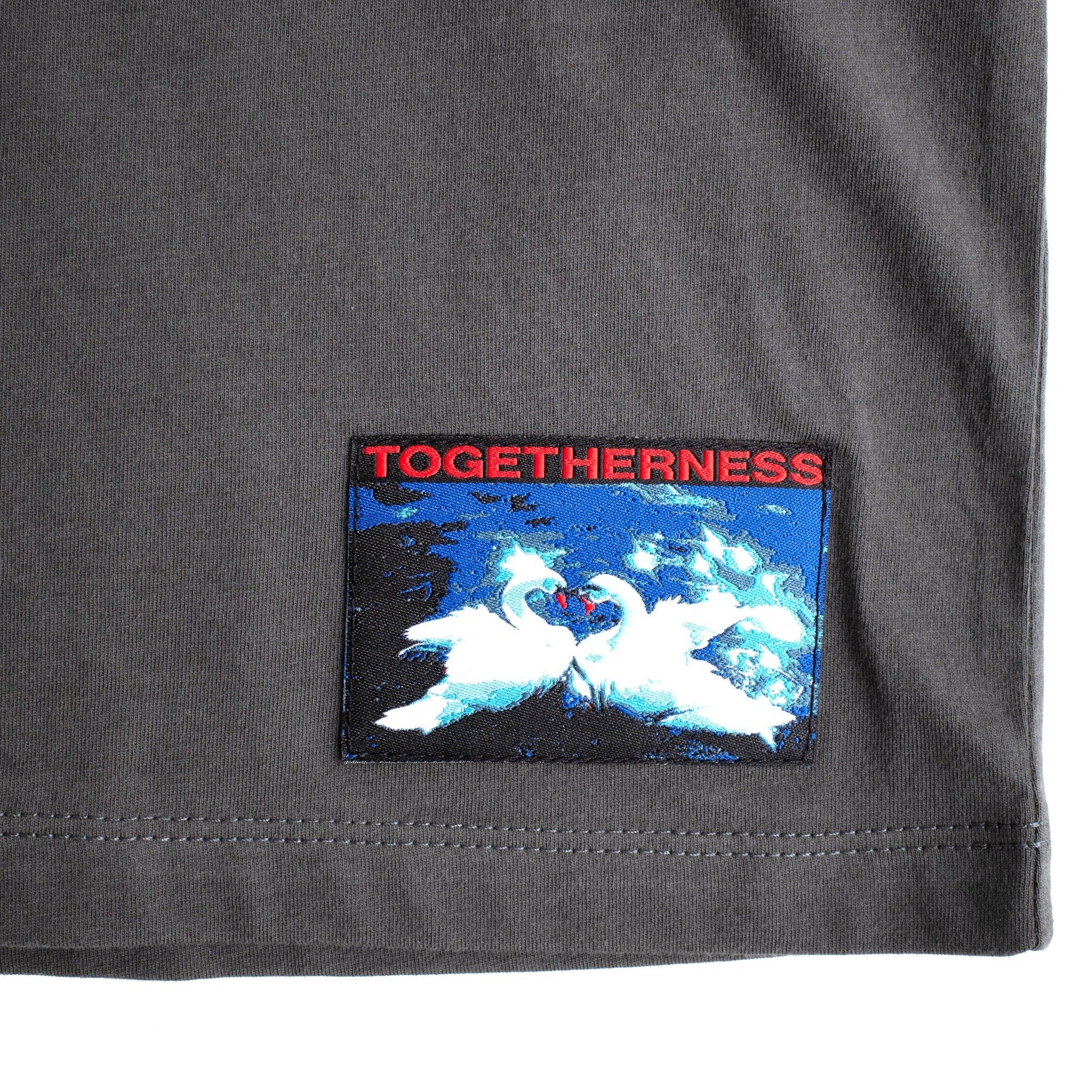 Grey t-shirt on a white background